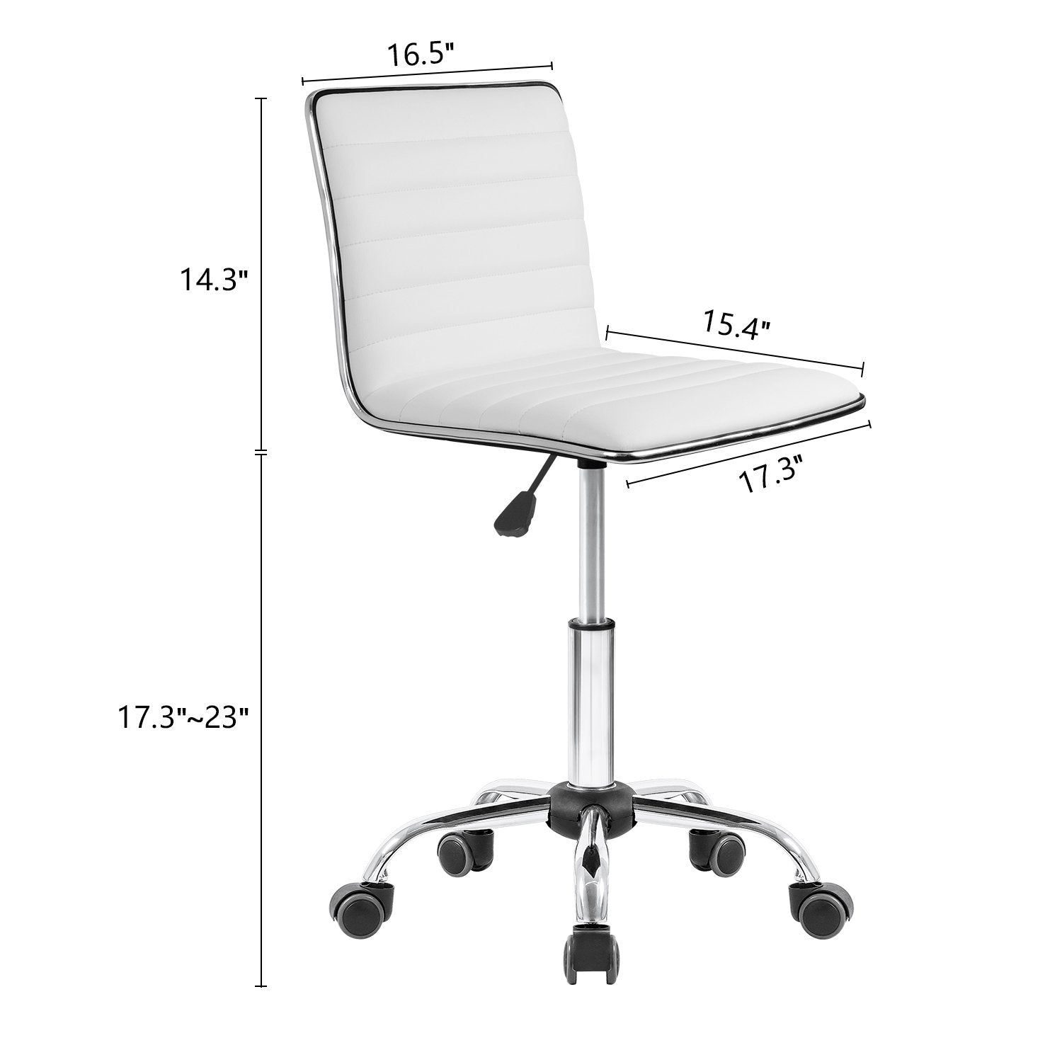 homall-office-leather-chair-b-rostuhl-kunstleder-schwarz-3 image 6