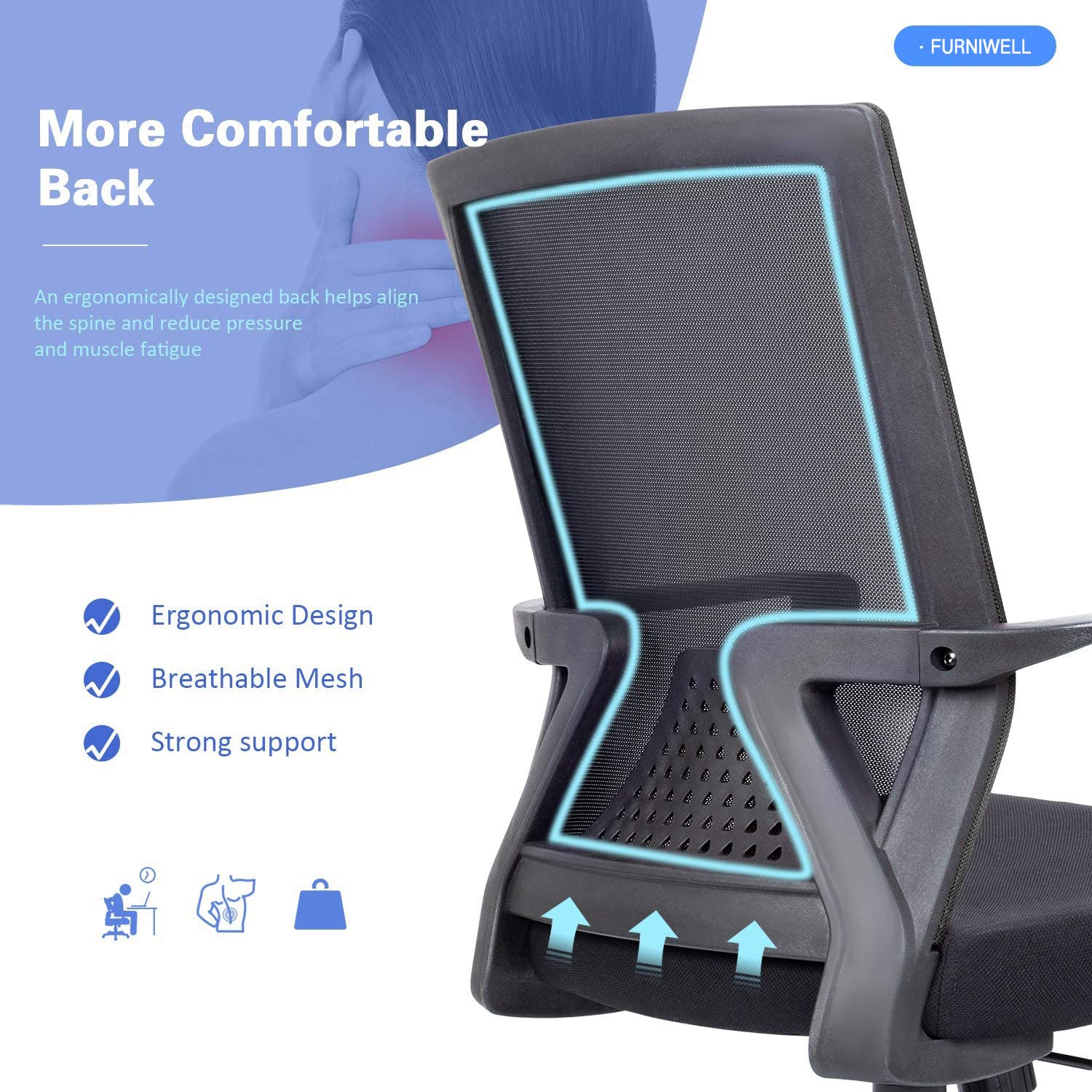 homall-office-mesh-chair-b-rostuhl-schwarz-netz-mit-armlehnen image 6