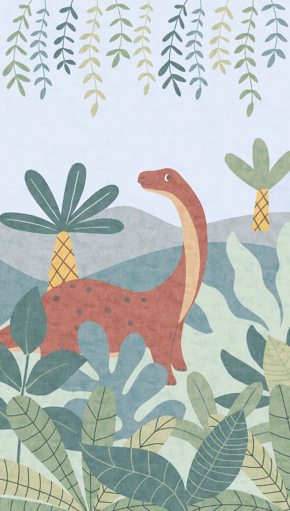 a-s-cr-ation-lilly-luis-dino-vliestapete-blau-bunt-10-05m image 1