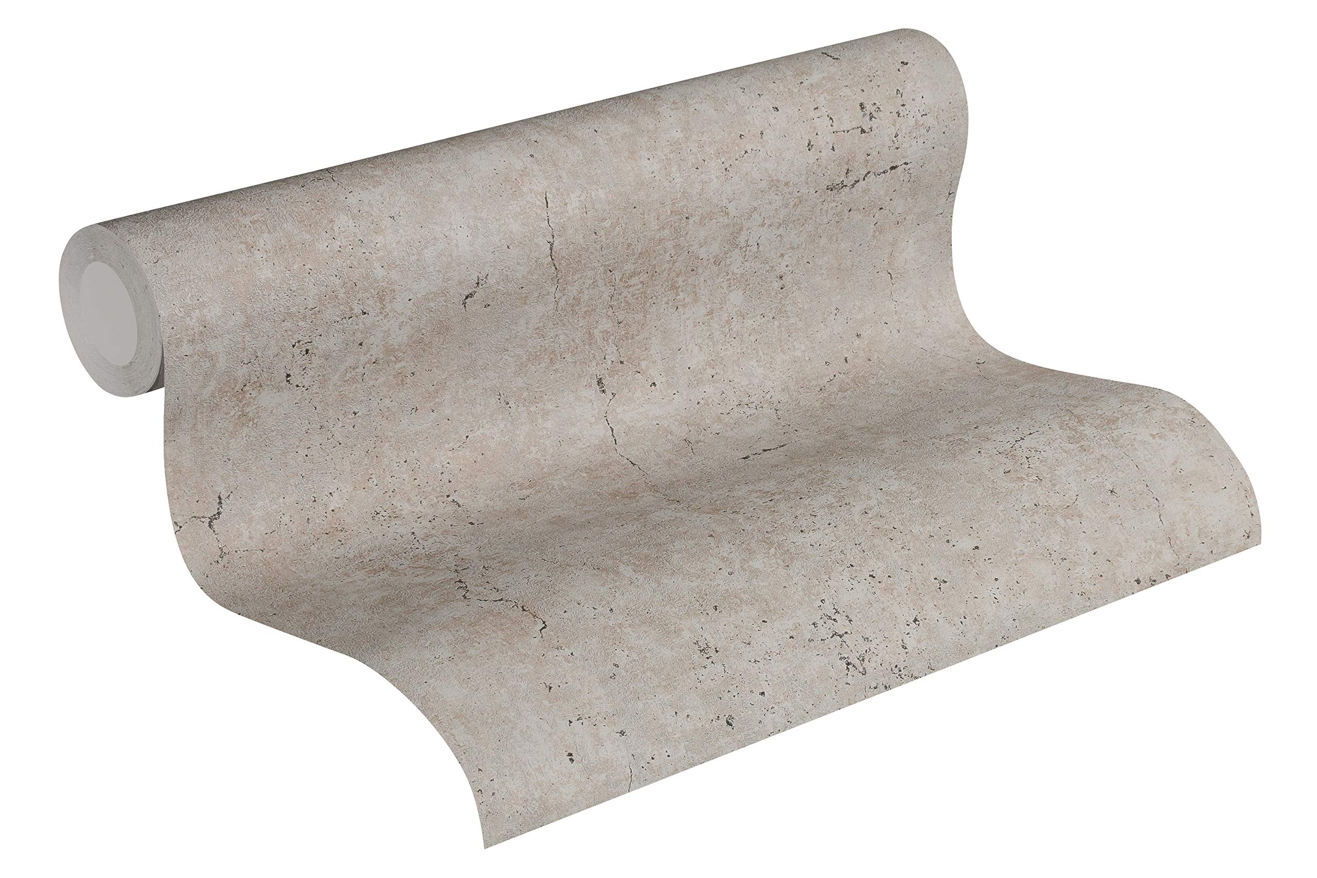 a-s-cr-ation-metropolitan-vliestapete-beton-braun-grau image 1
