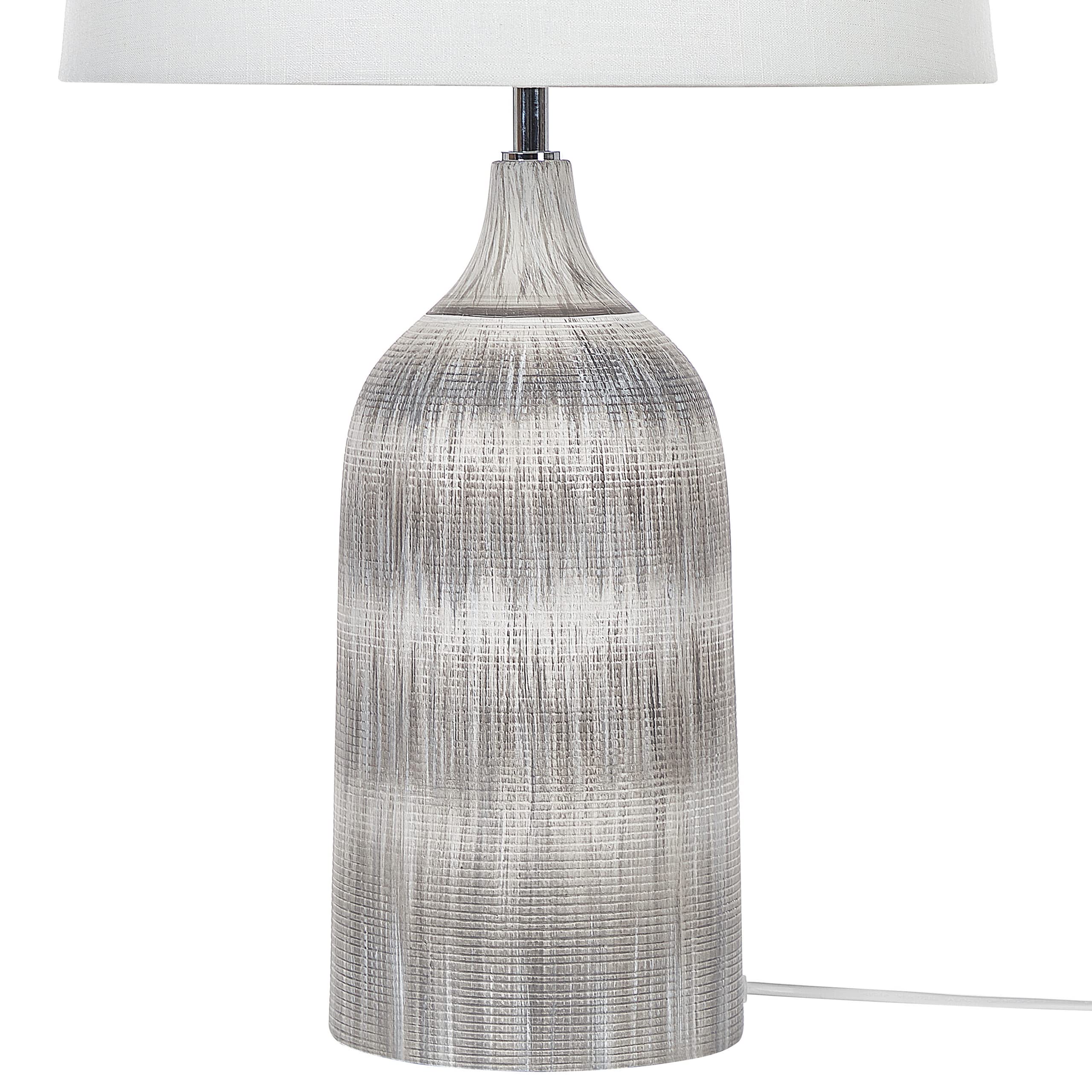 beliani-georgina-tischlampe-keramik-grau-66-cm-wei-er-schirm image 7