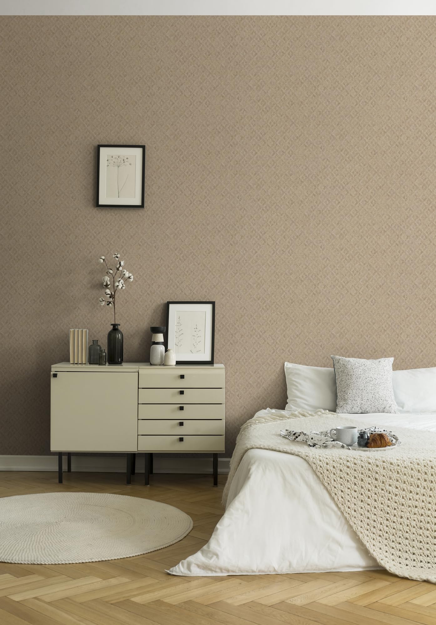 a-s-cr-ation-vliestapete-beige-gold-ornament-rautenmuster image 4
