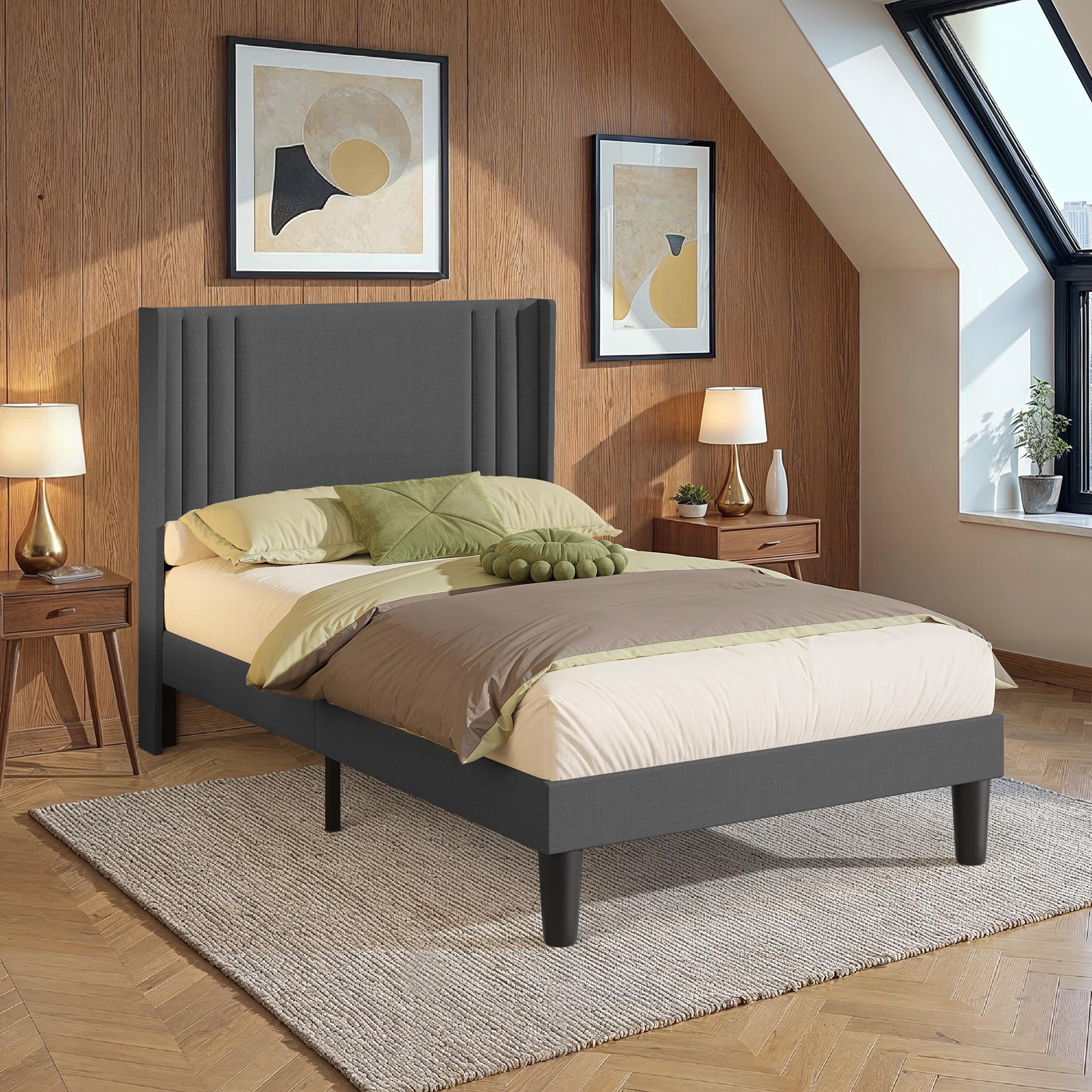 bealife-bf45-doppelbett-120x200-dunkelgrau-mit-lattenrost image 2