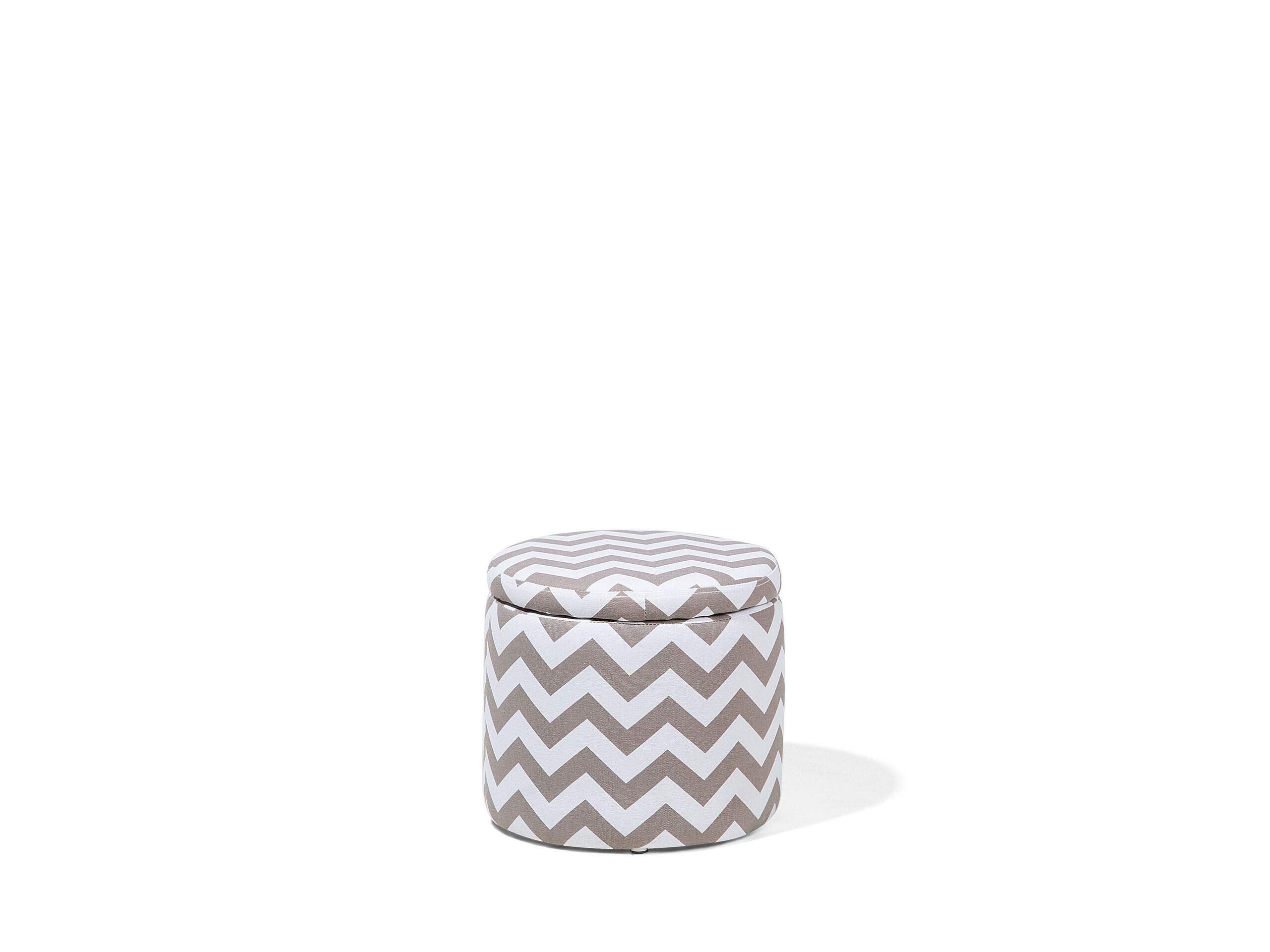 beliani-tunica-pouf-30x35-grau-sitzhocker-baumwolle image 1