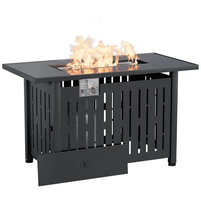 homall-patio-furniture-gas-feuertisch-43-zoll-rattan image 1