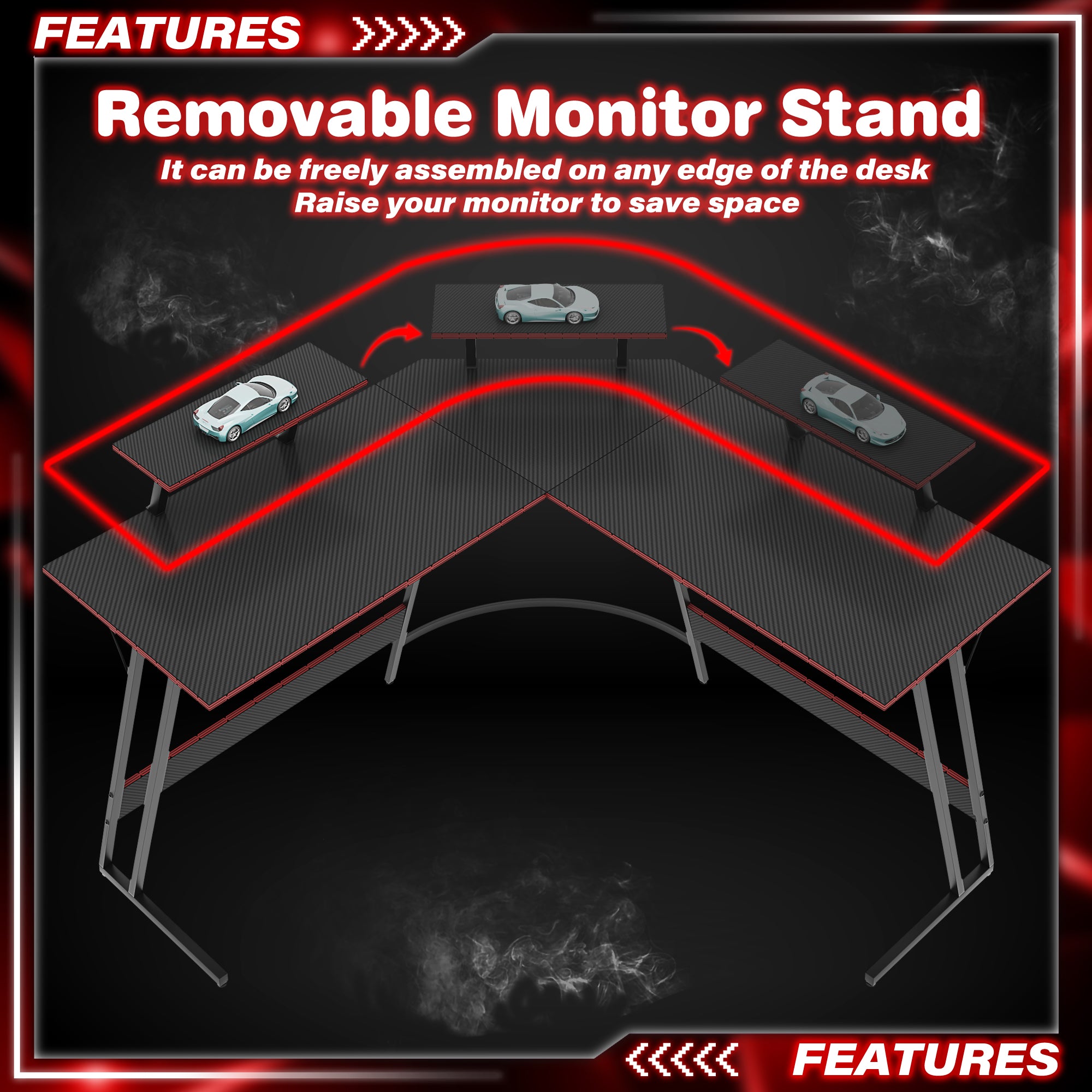 homall-gaming-desk-eckschreibtisch-l-form-schwarz-120cm image 4