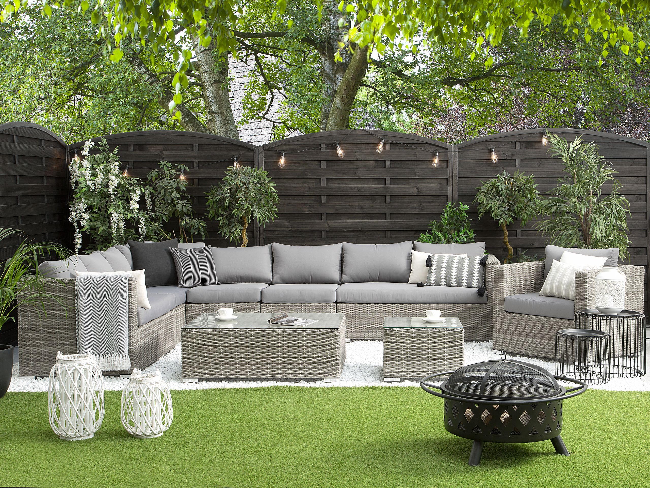 beliani-gartenlounge-polyrattan-grau-xxl-8-personen image 2