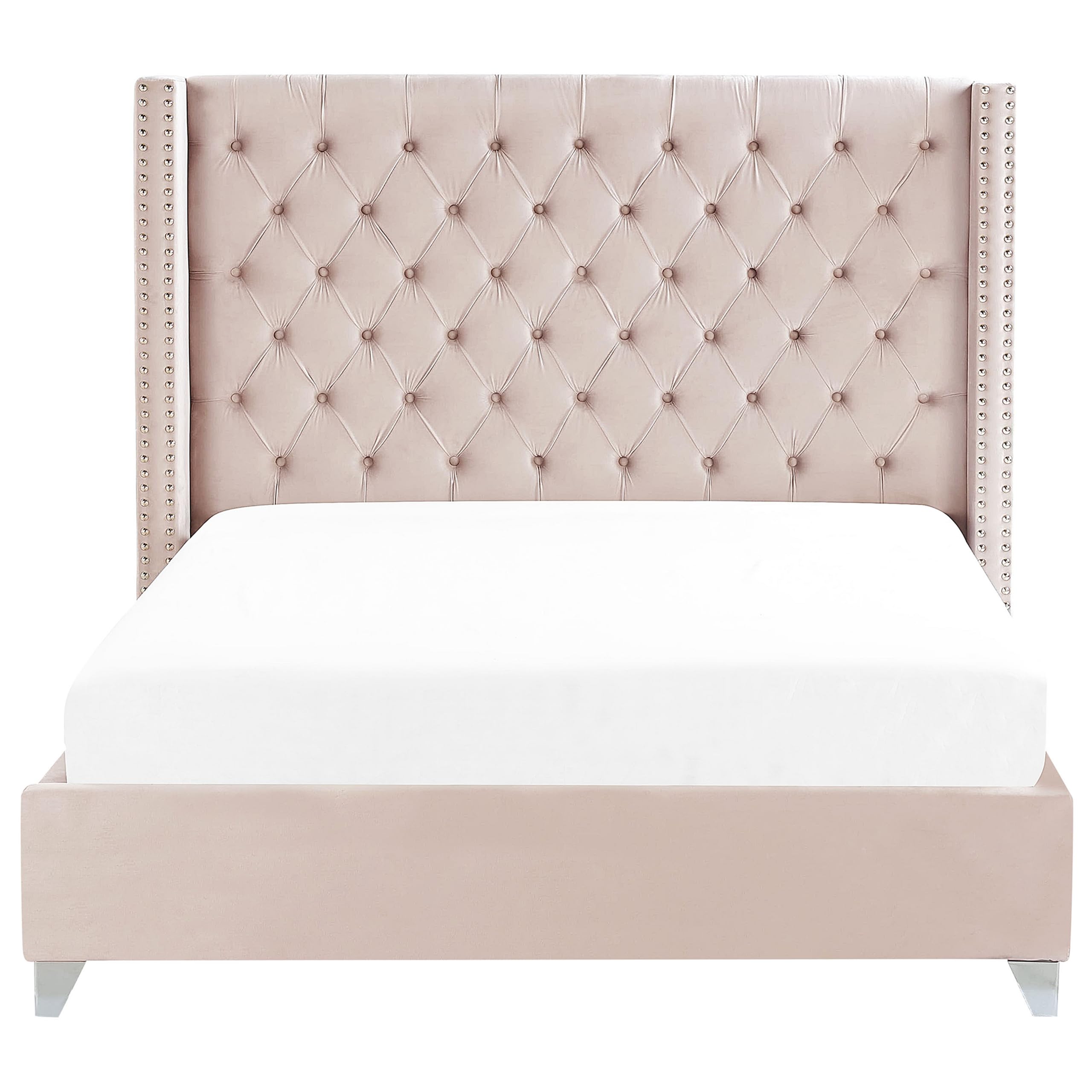 beliani-lubbon-polsterbett-180x200-rosa-samt-chesterfield image 4