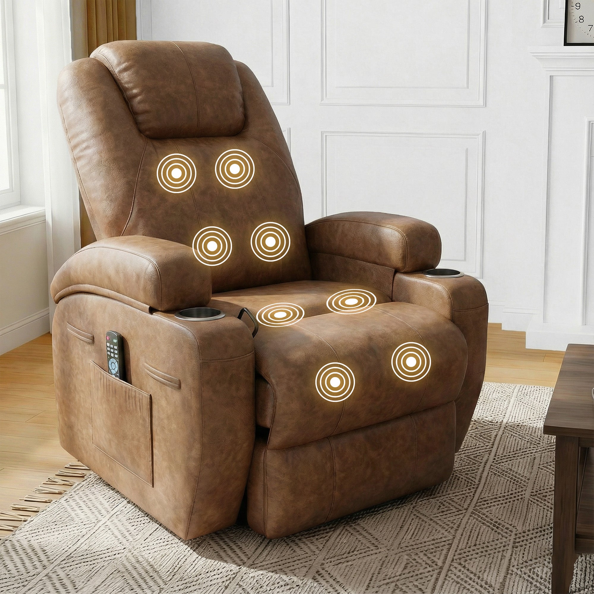 homall-recliner-chair-massagesessel-schwarz-kunstleder image 5