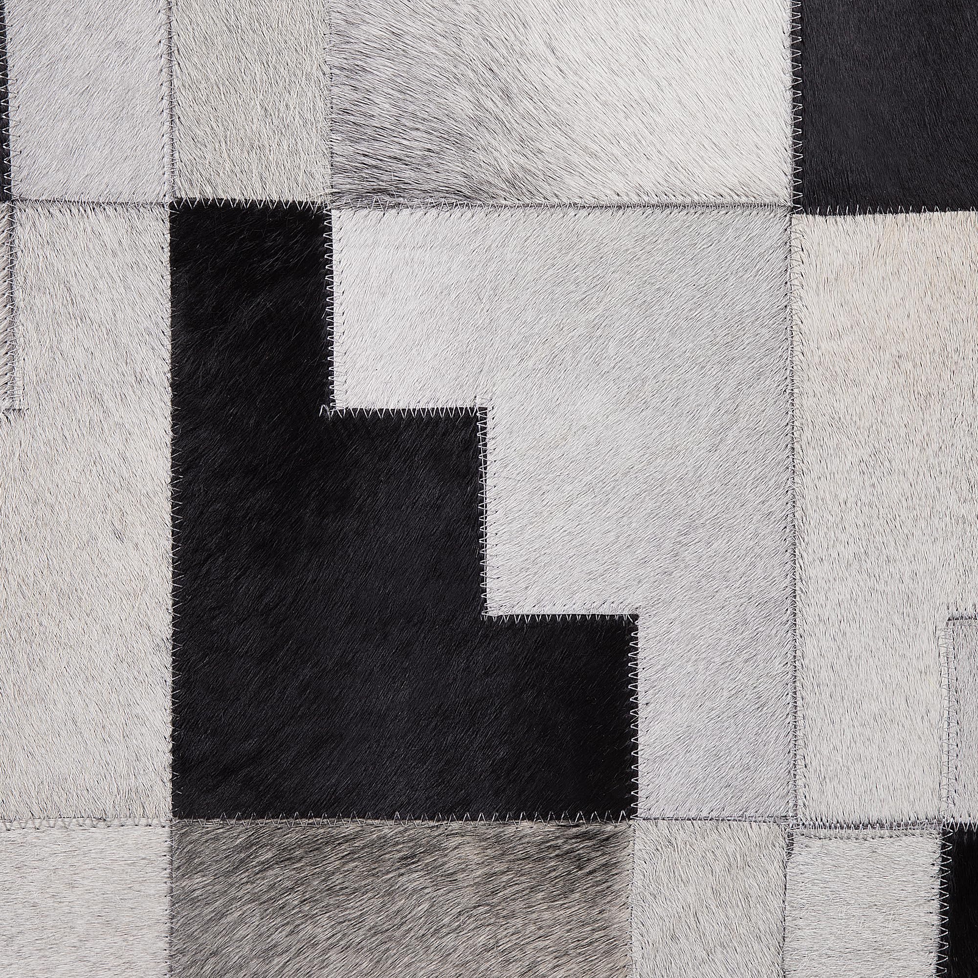 beliani-efirli-teppich-140x200-cm-schwarz-grau-leder-patchwork image 4