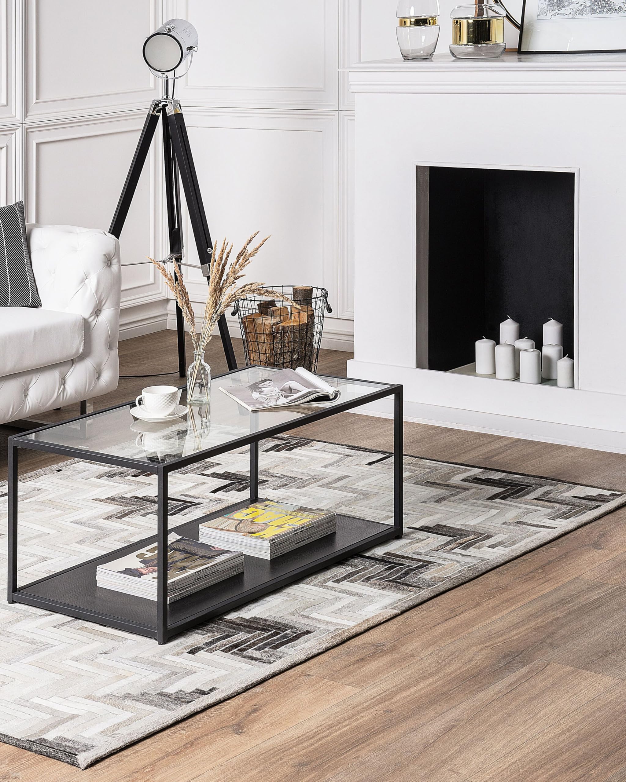 beliani-arsuz-teppich-140-x-200-cm-grau-leder image 2