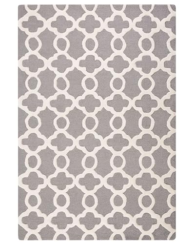 beliani-zile-orient-teppich-grau-wei-140-x-200-cm-wolle image 8