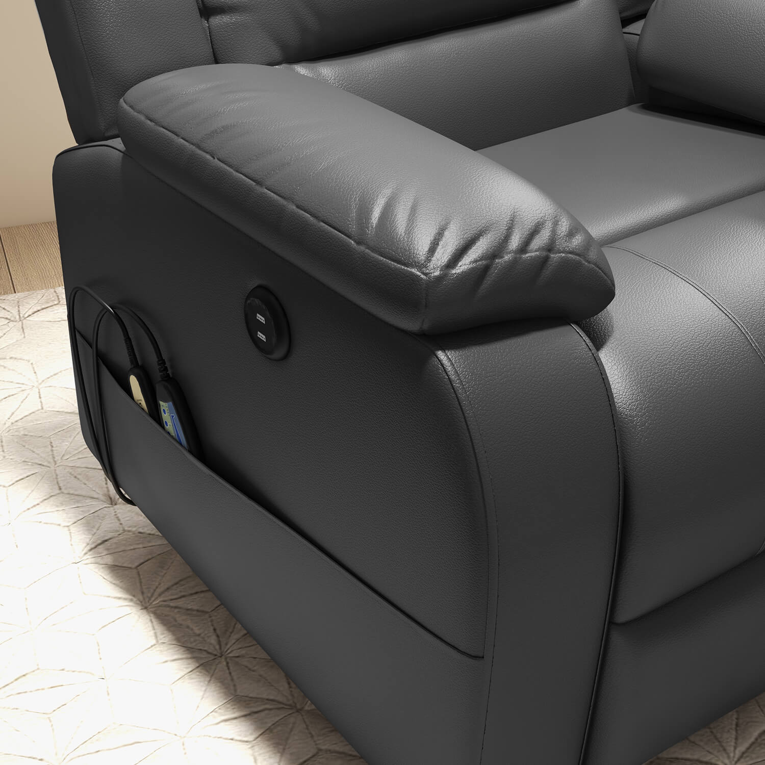 homall-recliner-aufstehsessel-kunstleder-schwarz-mit-massage image 5