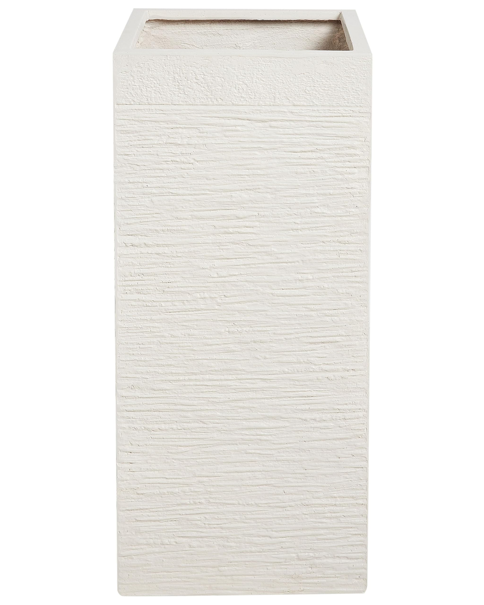 beliani-dion-blumentopf-hellbeige-eckig-26x60-cm-ablaufloch image 1