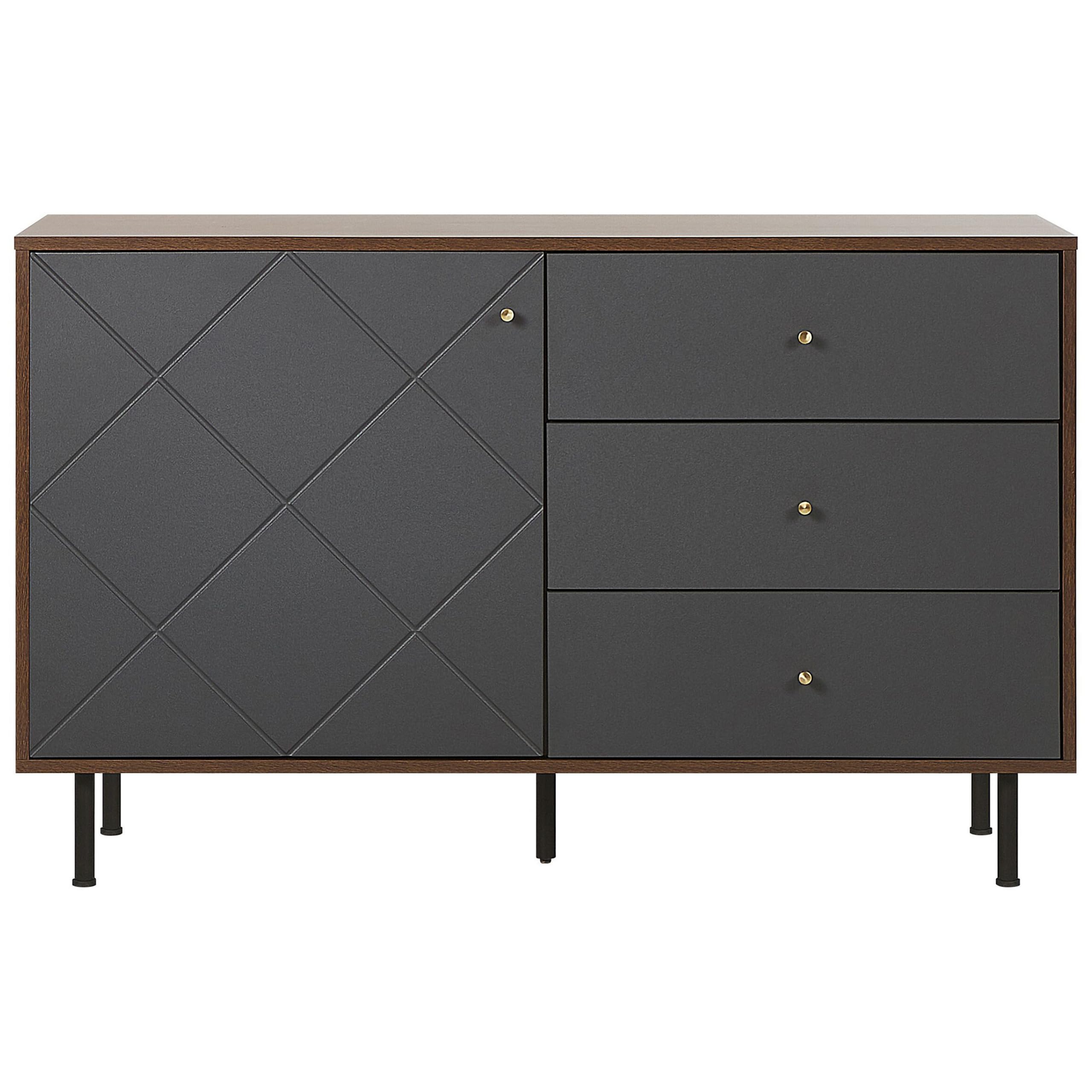 beliani-palmer-sideboard-grau-holz-120-cm-3-schubladen image 4