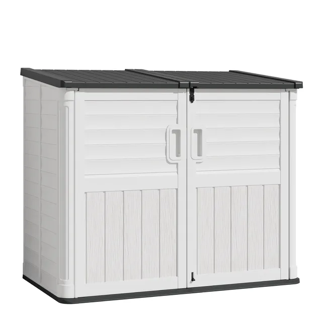 homall-metal-shed-ger-tehaus-beige-1000-liter-wetterfest image 1