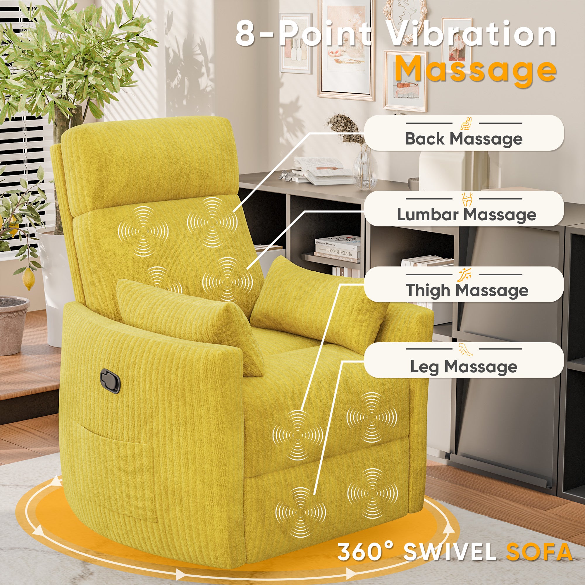 homall-recliner-chair-schaukelsessel-dunkelgrau-massage-stillstuhl image 6
