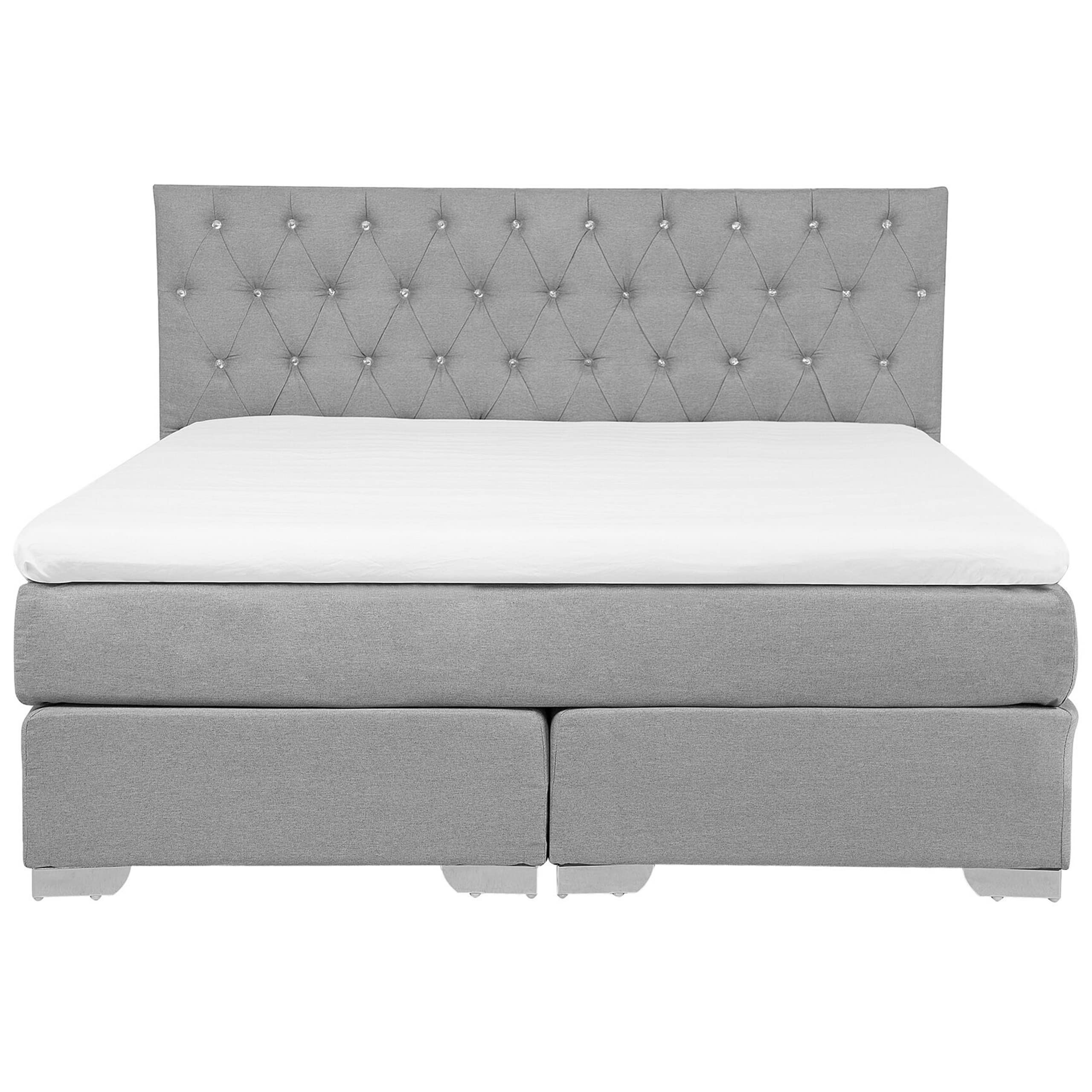 beliani-duchess-boxspringbett-180x200-hellgrau image 4