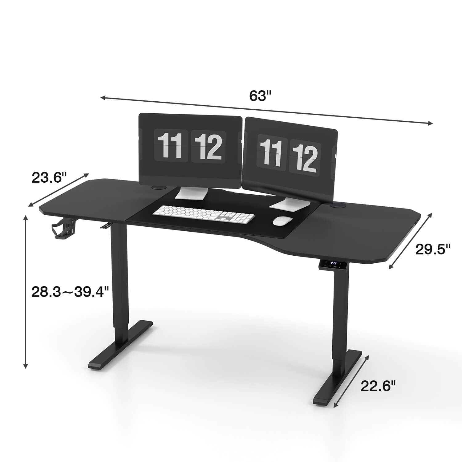 homall-standing-desk-schreibtisch-63-zoll-schwarz-elektrisch image 6