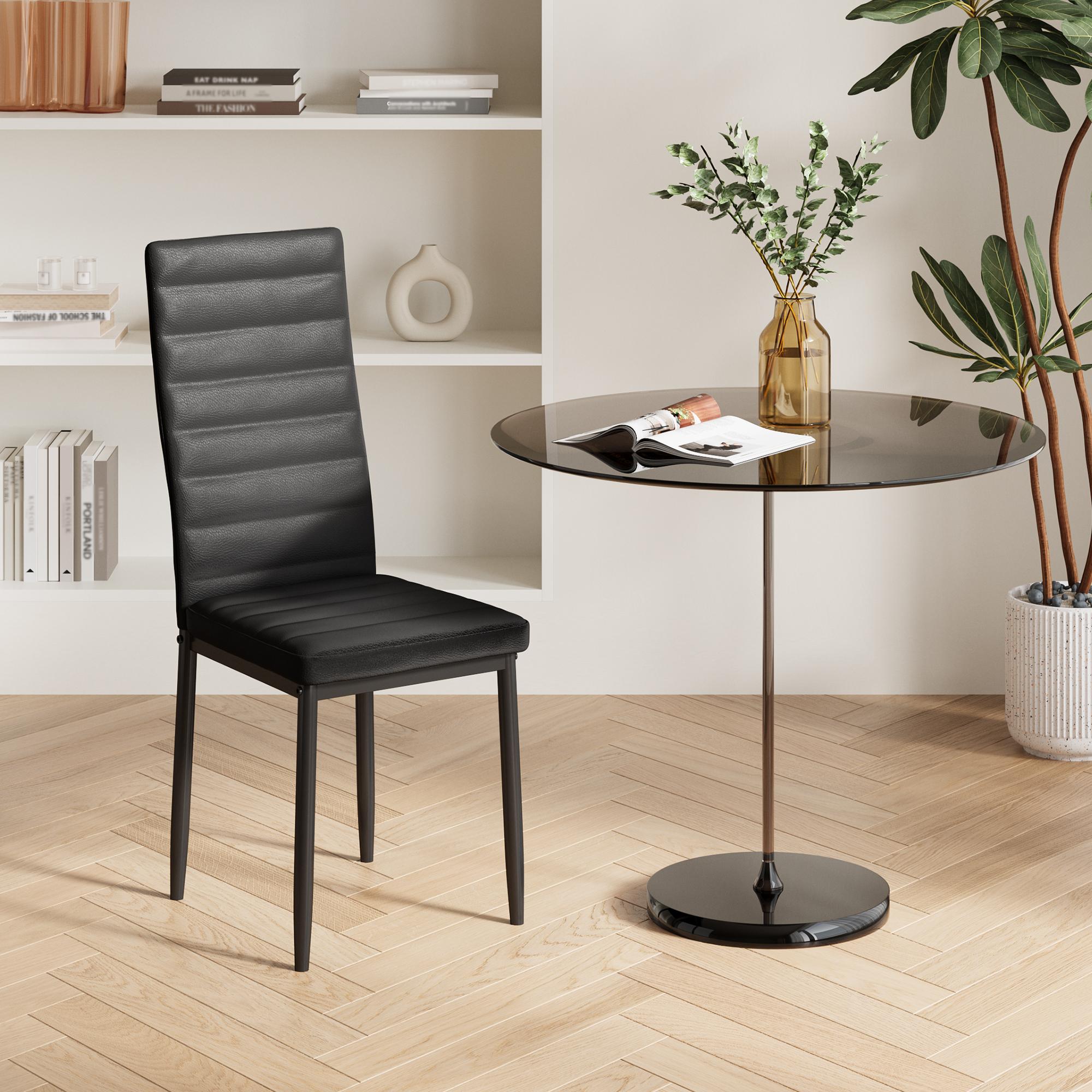 bealife-tb12-esszimmerst-hle-kunstleder-4er-schwarz-hohe-lehne image 4
