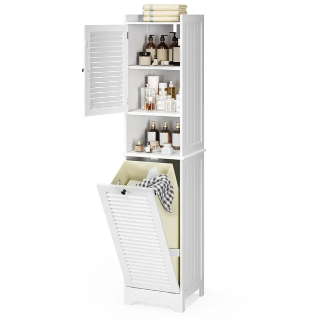 bealife-ap06-w-scheschrank-wei-40x37x170-mit-korb image 1