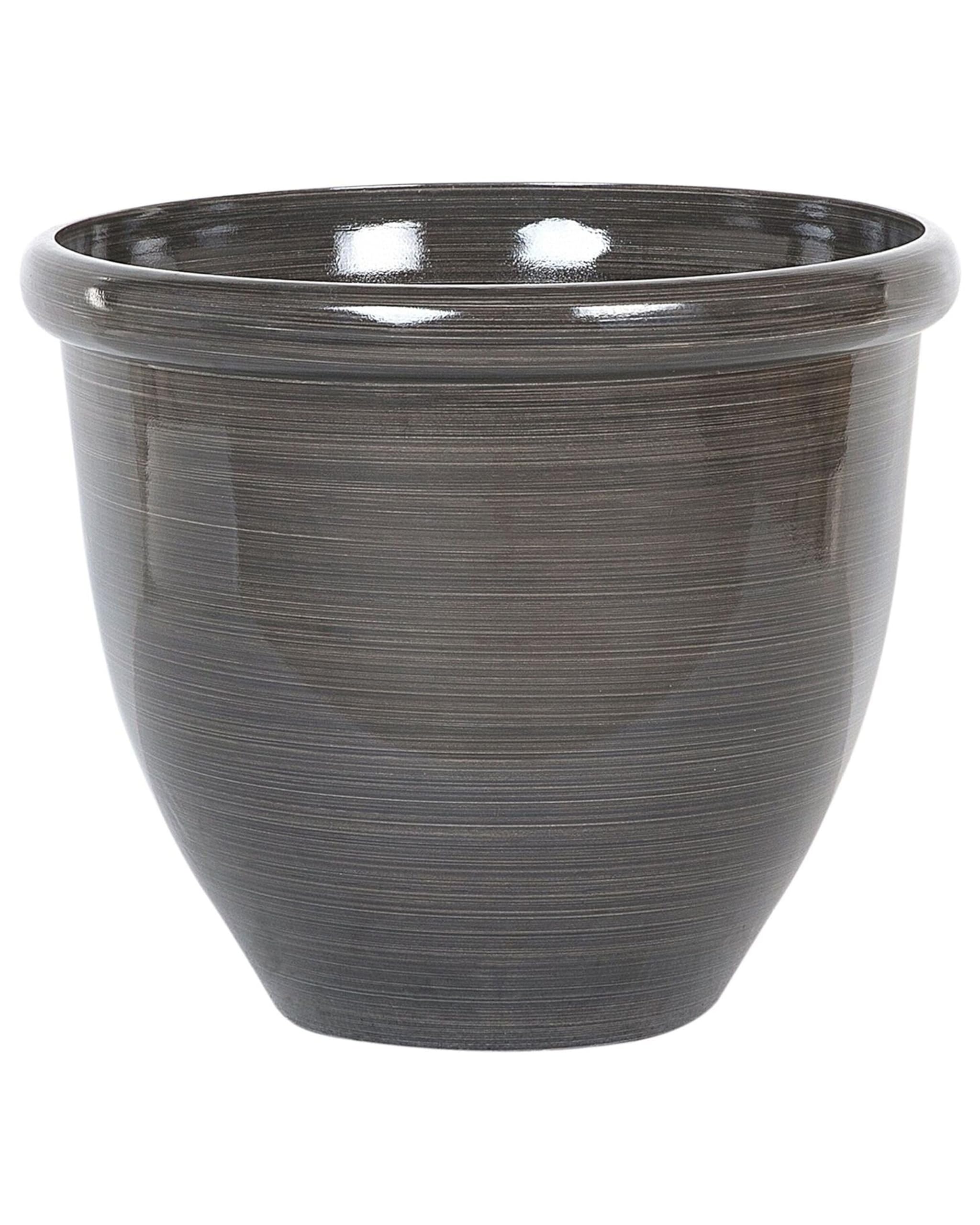 beliani-tesalia-blumentopf-rund-braun-49x49x41-cm-gr-e-l image 1