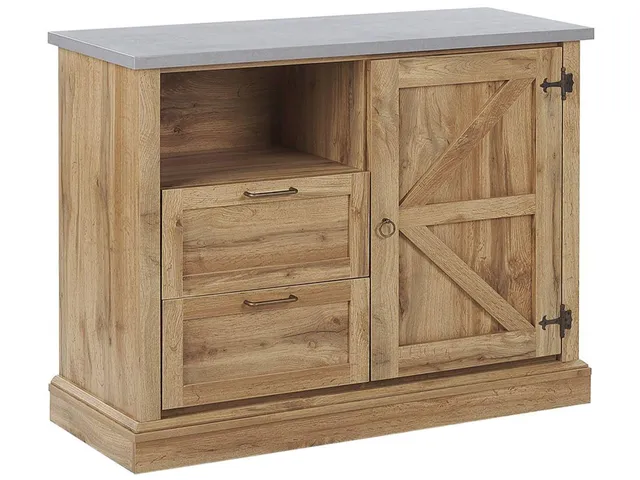 beliani-toronto-sideboard-helle-holzoptik-101-cm image 1