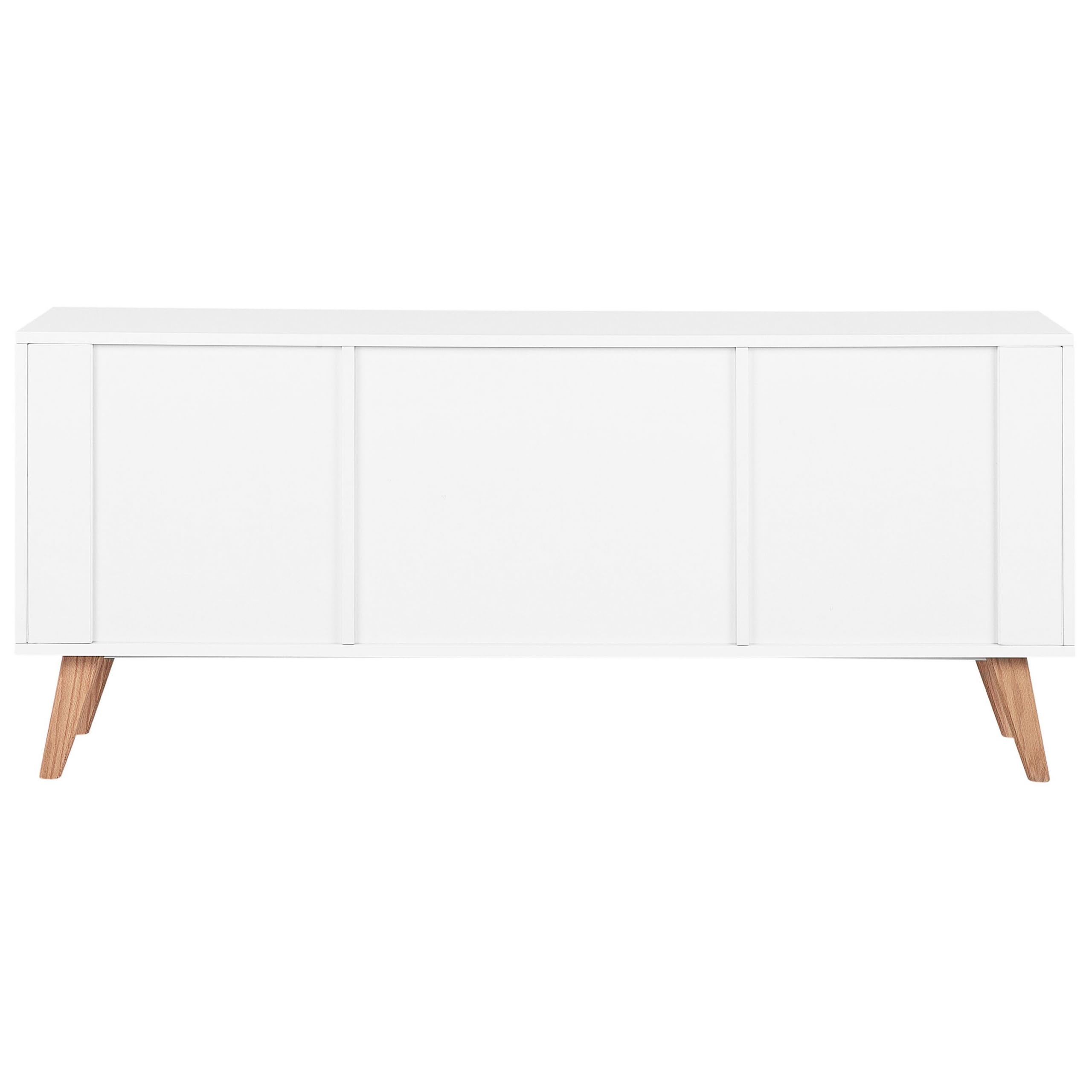 beliani-meet-ii-sideboard-wei-160-cm-mit-eichenbeinen image 5