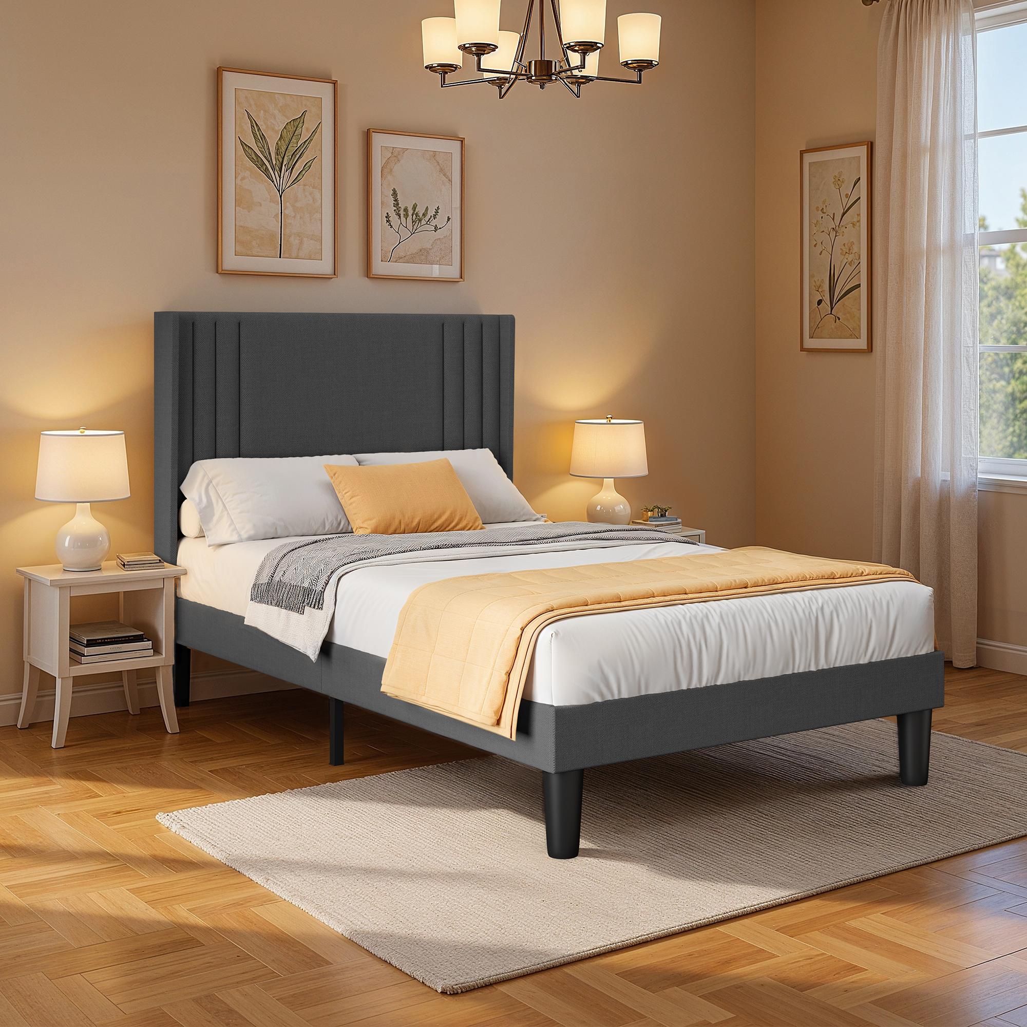bealife-bf45-doppelbett-120x200-dunkelgrau-mit-lattenrost image 6