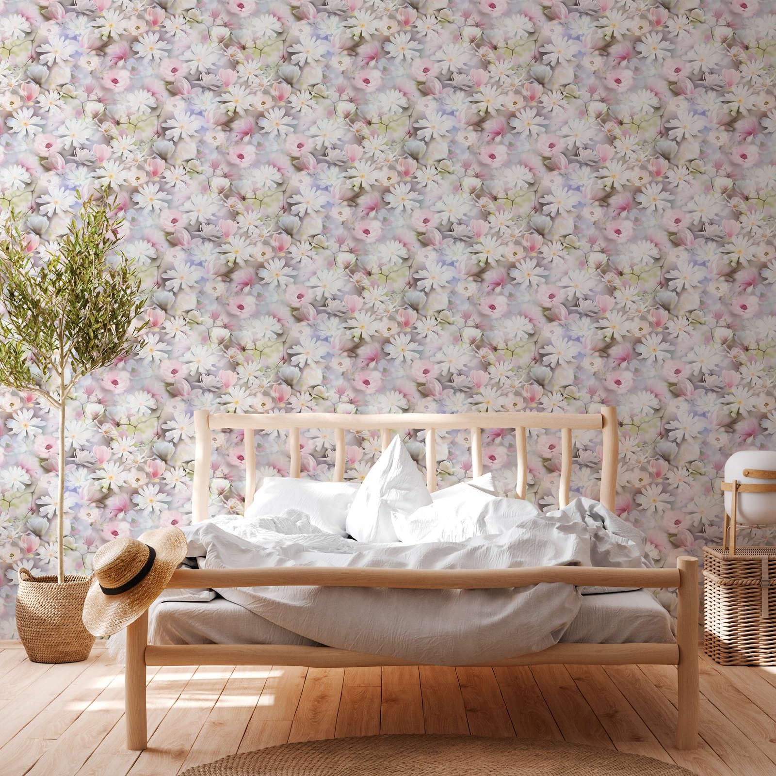 a-s-cr-ation-blumentapete-wei-rosa-floral-papiertapete-10m image 2