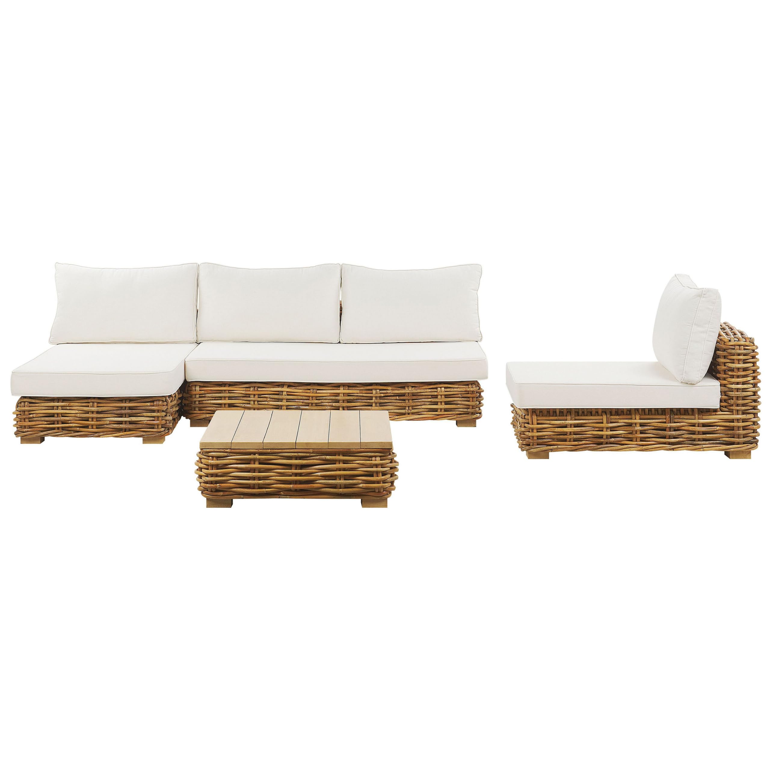 beliani-varallo-lounge-set-rattan-natur-4-personen-cremewei image 5