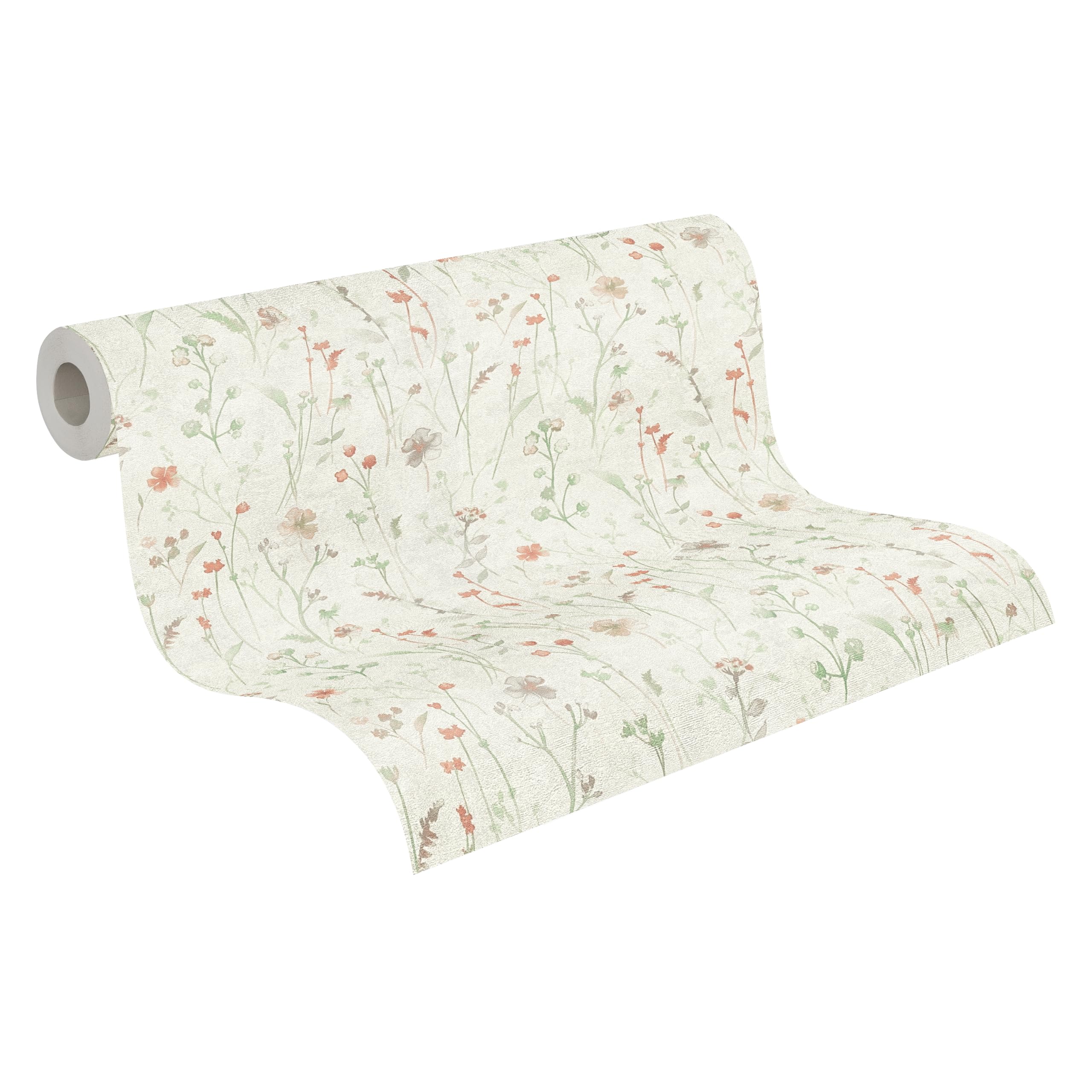 a-s-cr-ation-attractive-3-vliestapete-floral-creme-gr-n-10-05-m image 1