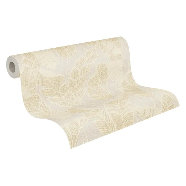 a-s-cr-ation-dschungel-vliestapete-wei-beige-gold-10-05-x-0-53-m image 1