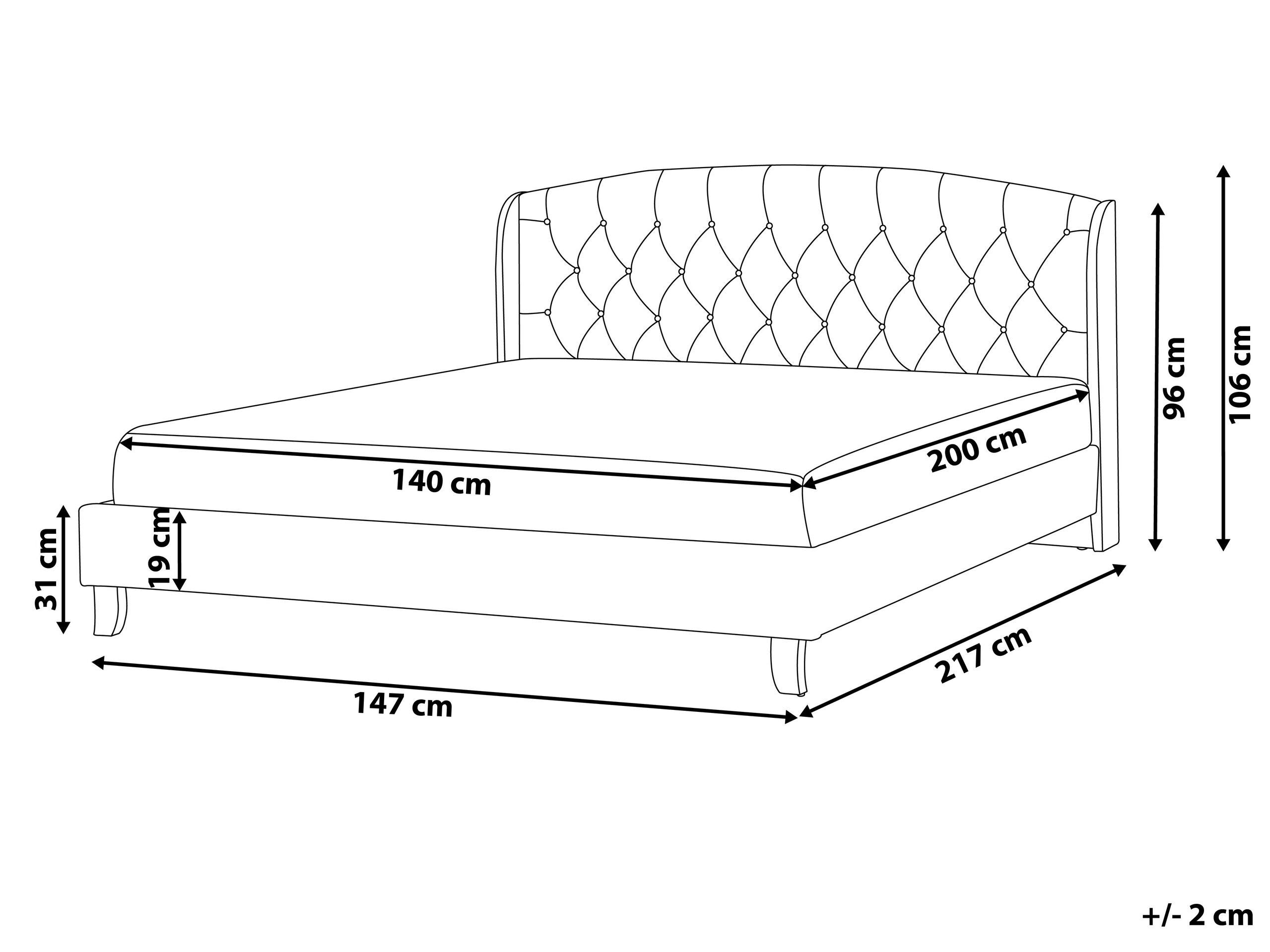 beliani-bordeaux-polsterbett-140x200-beige-leinenoptik image 3