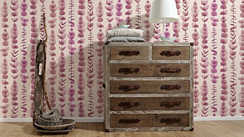 a-s-cr-ation-x-ray-342463-vliestapete-creme-metallic-lila-floral image 8