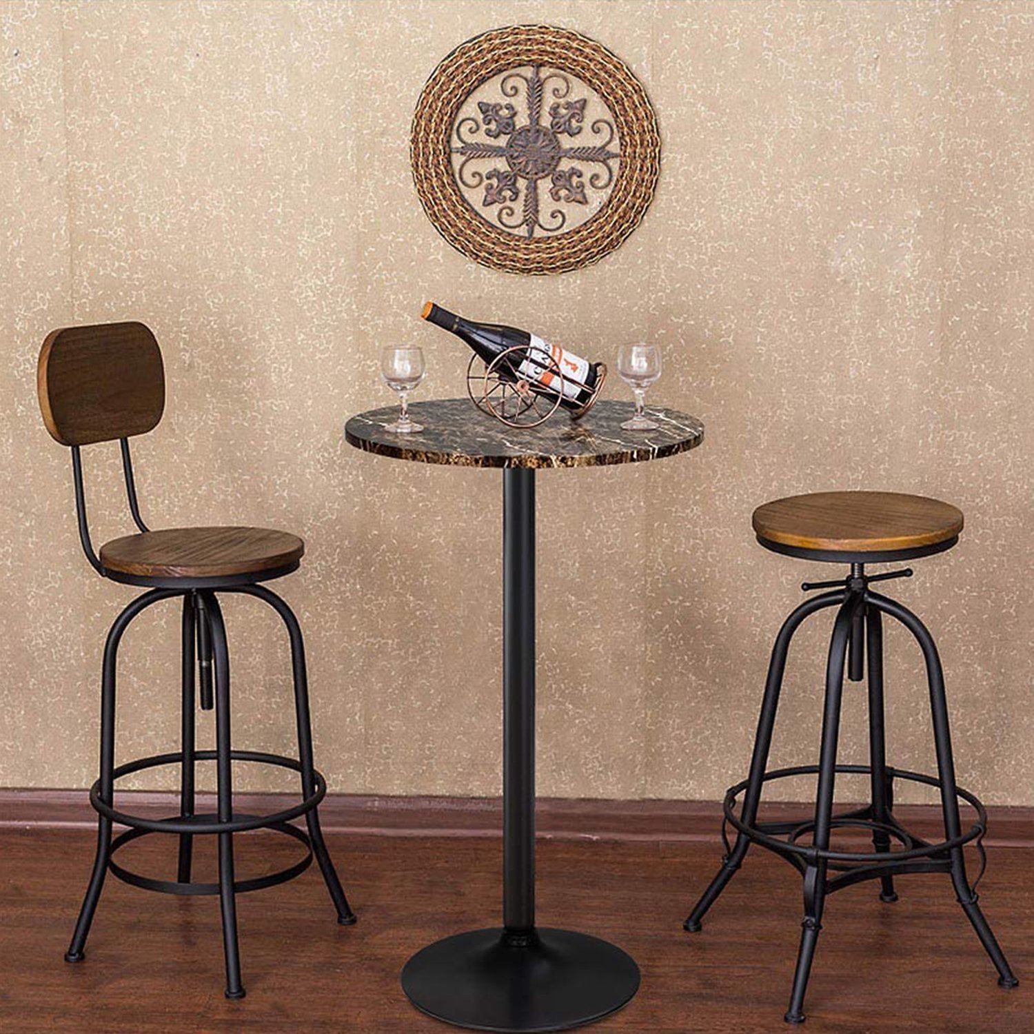 homall-bistrotisch-rund-barh-he-schwarz image 2