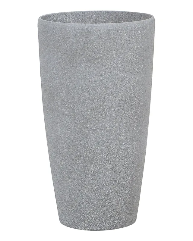 beliani-abdera-blumentopf-grau-31x31x58-cm-31l image 1