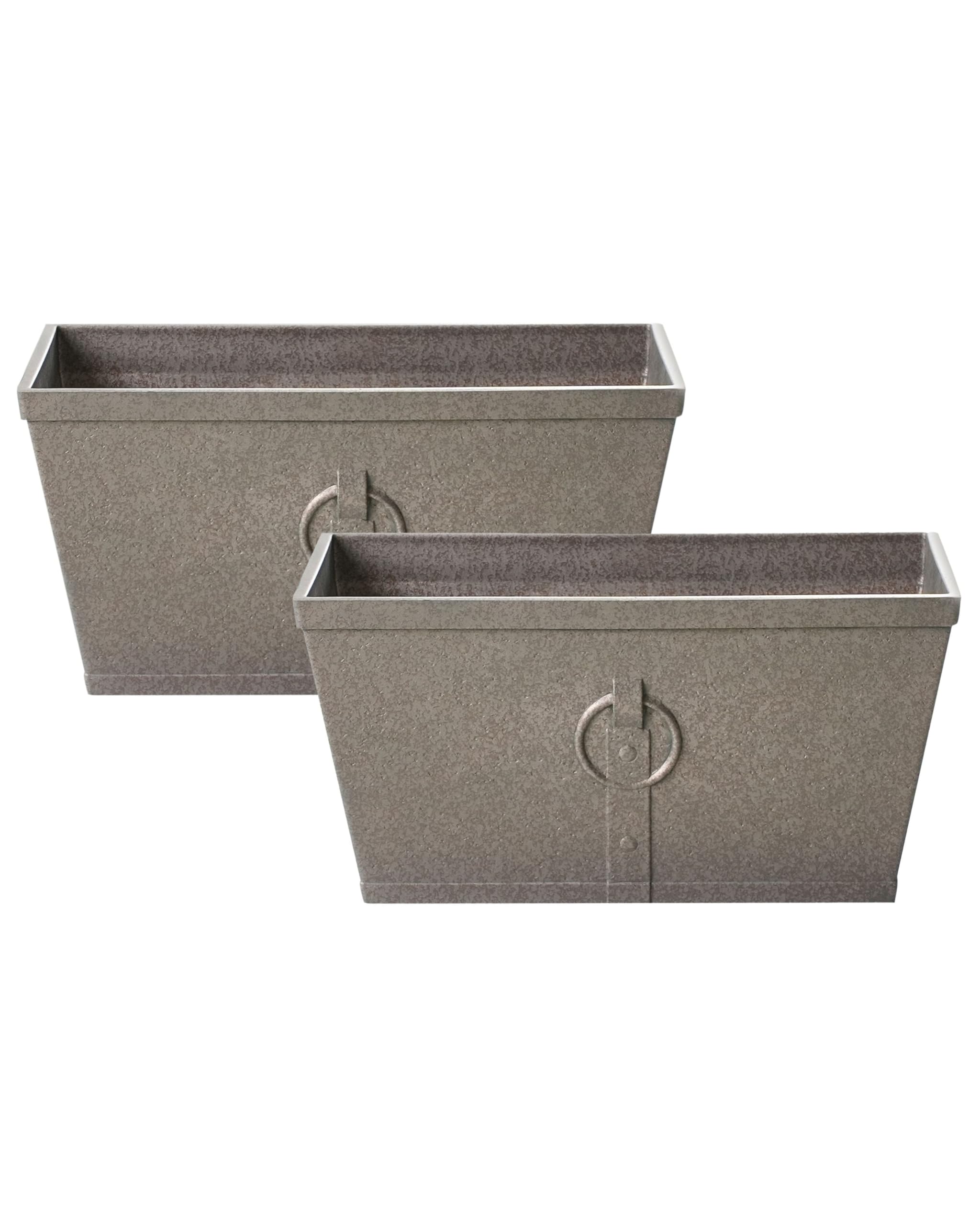 beliani-poria-blumentopf-2er-set-grau-rostoptik-60x30cm image 1