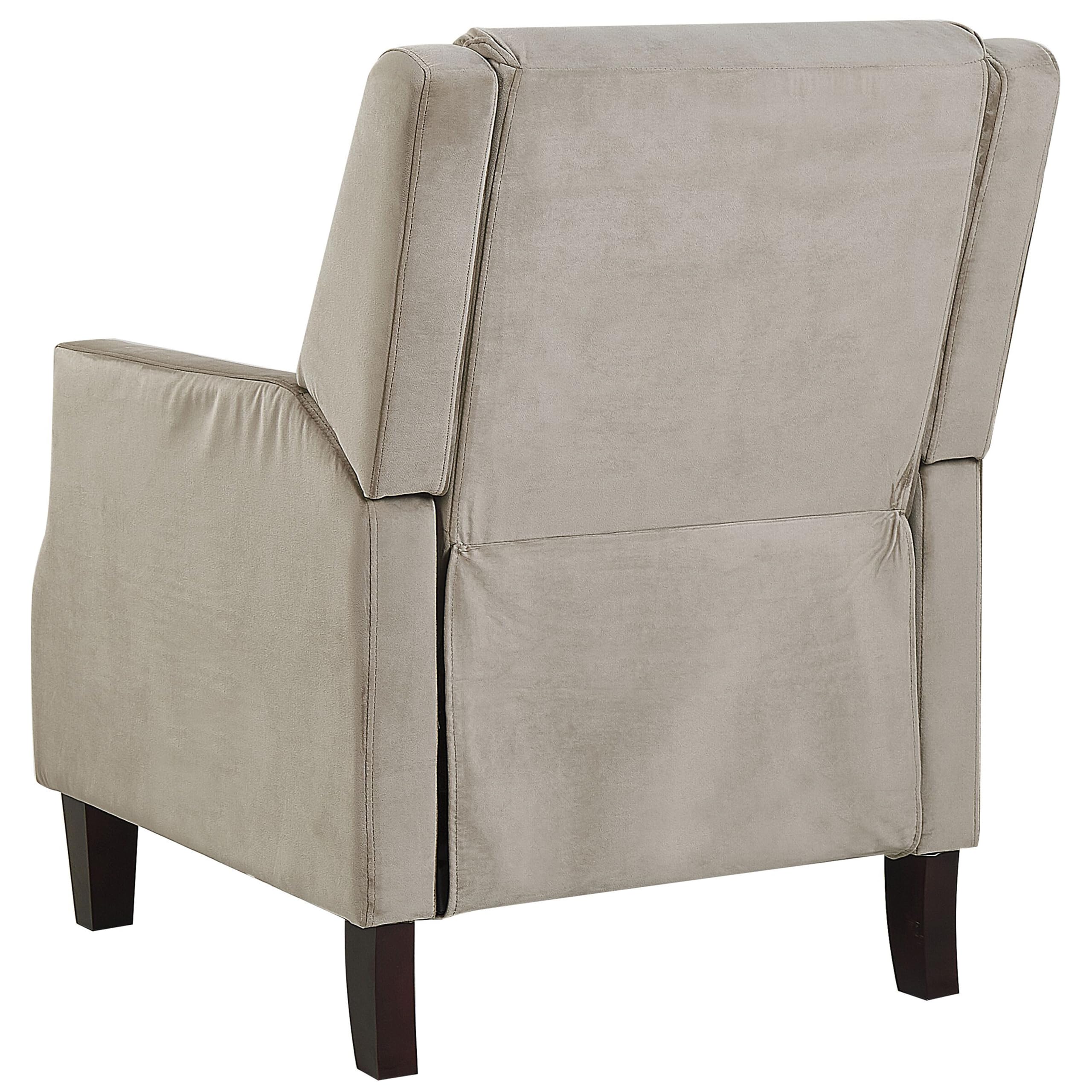 beliani-egersund-fernsehsessel-samt-taupe-beige-verstellbar image 6