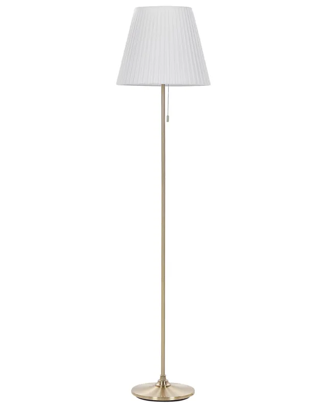 beliani-torysa-stehlampe-eisen-messingfarben-148-cm-wei image 1