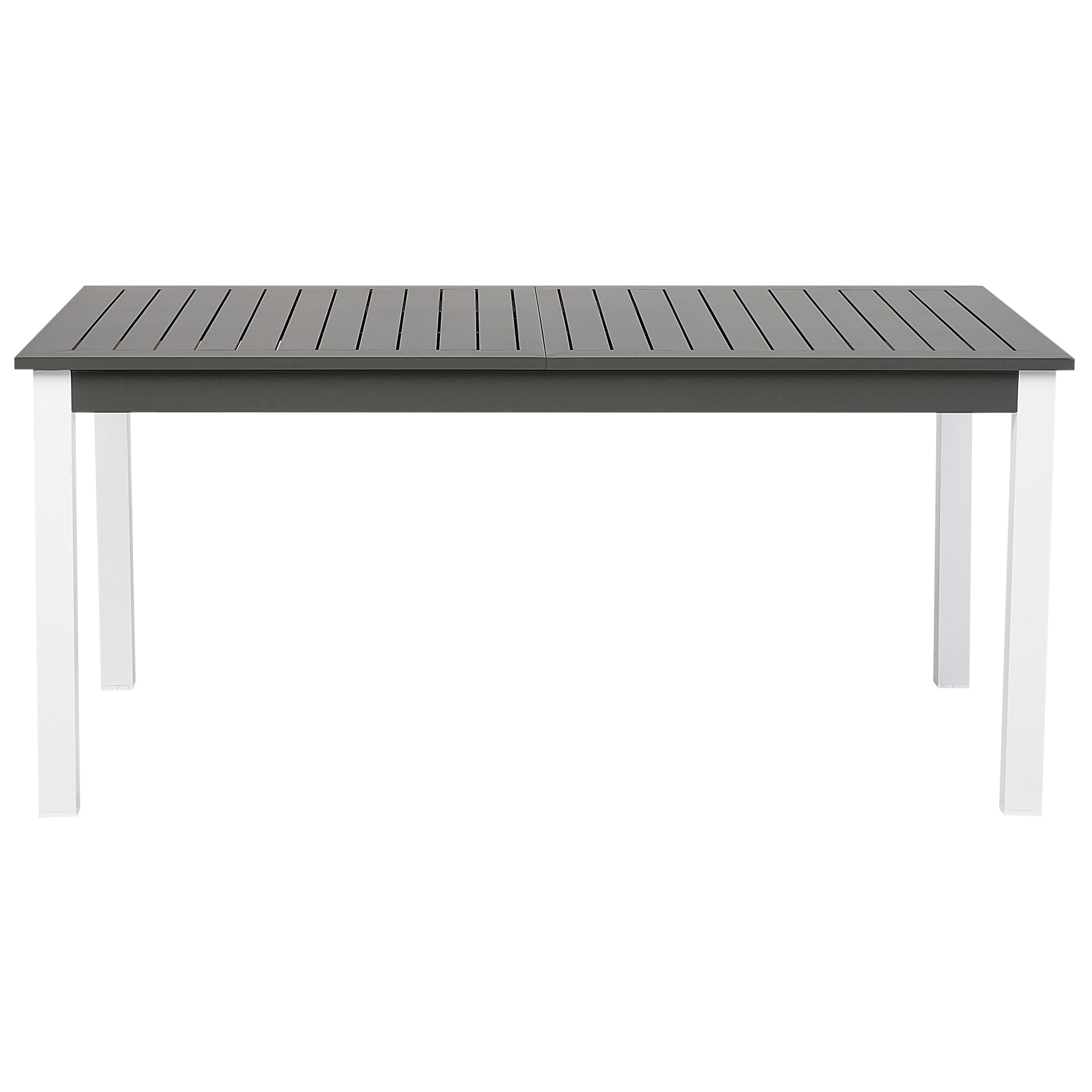 beliani-pancole-ausziehbarer-gartentisch-dunkelgrau-aluminium-8-personen image 5
