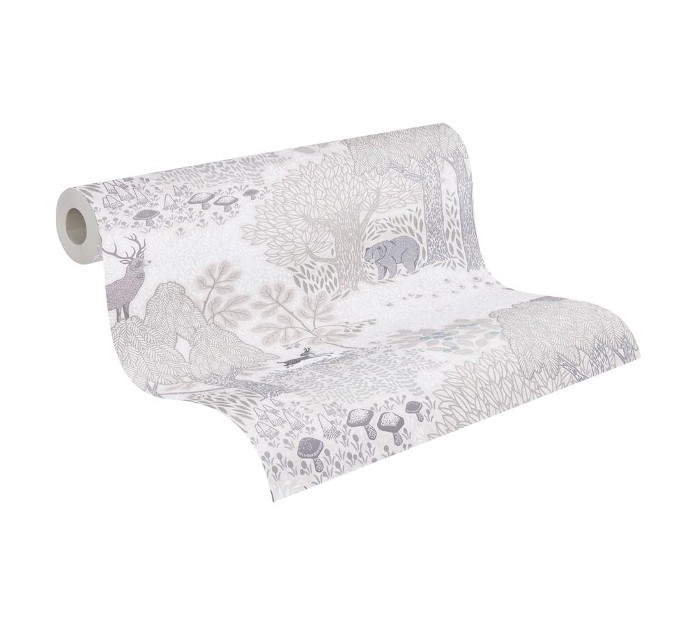 a-s-cr-ation-lilly-luis-koala-vliestapete-beige-gr-n-10-05m image 7