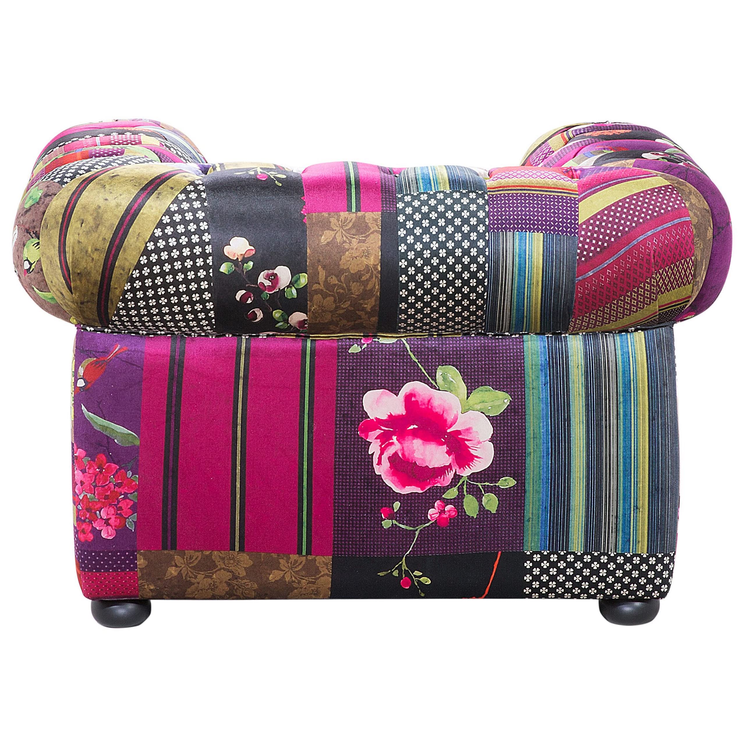 beliani-chesterfield-sessel-patchwork-bunt image 5