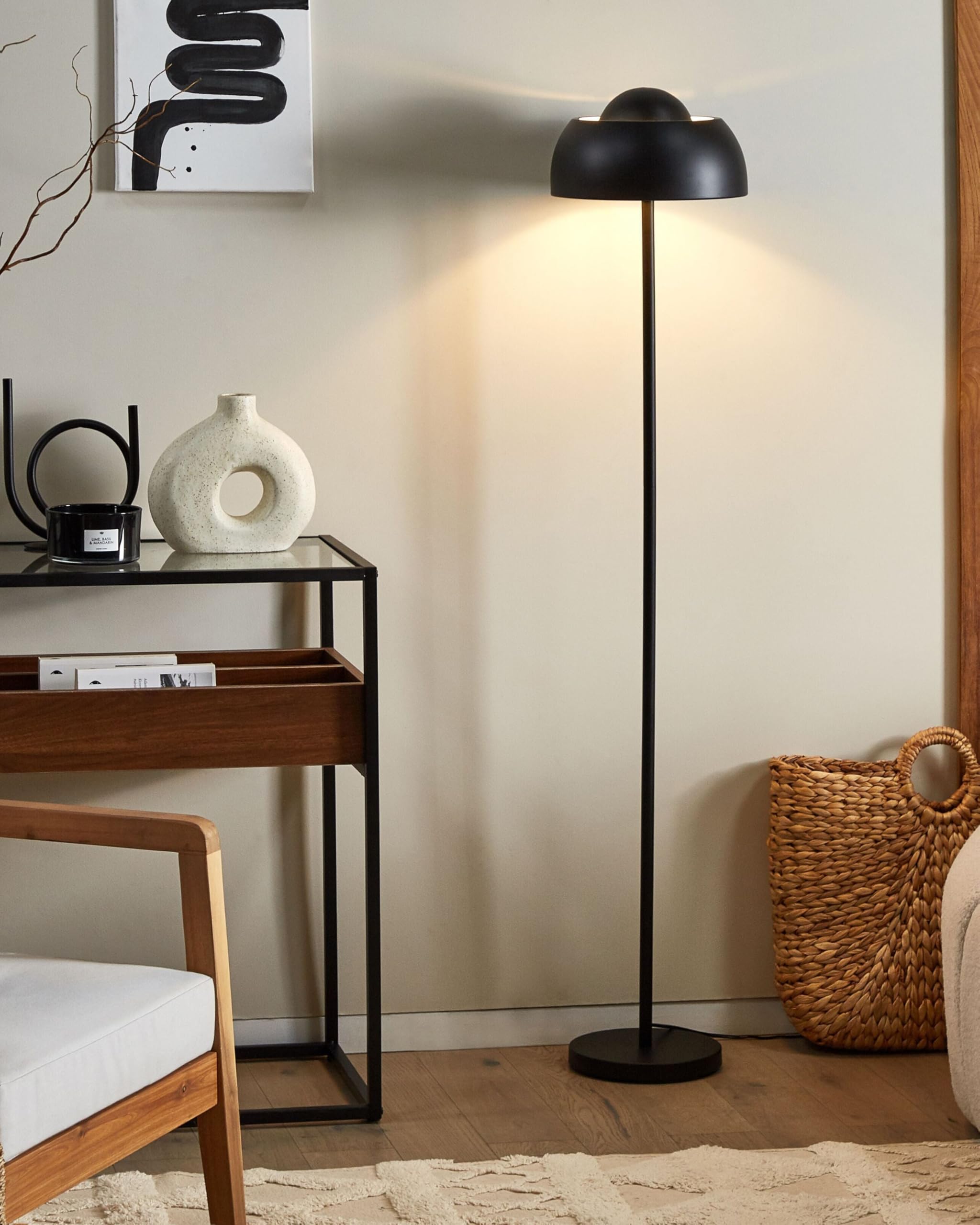 beliani-senette-stehlampe-schwarz-matt-stahl-148-cm image 2