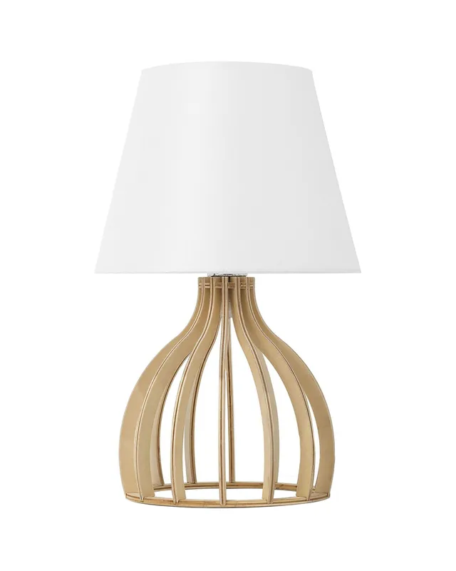 beliani-agueda-tischleuchte-holz-wei-36cm image 1
