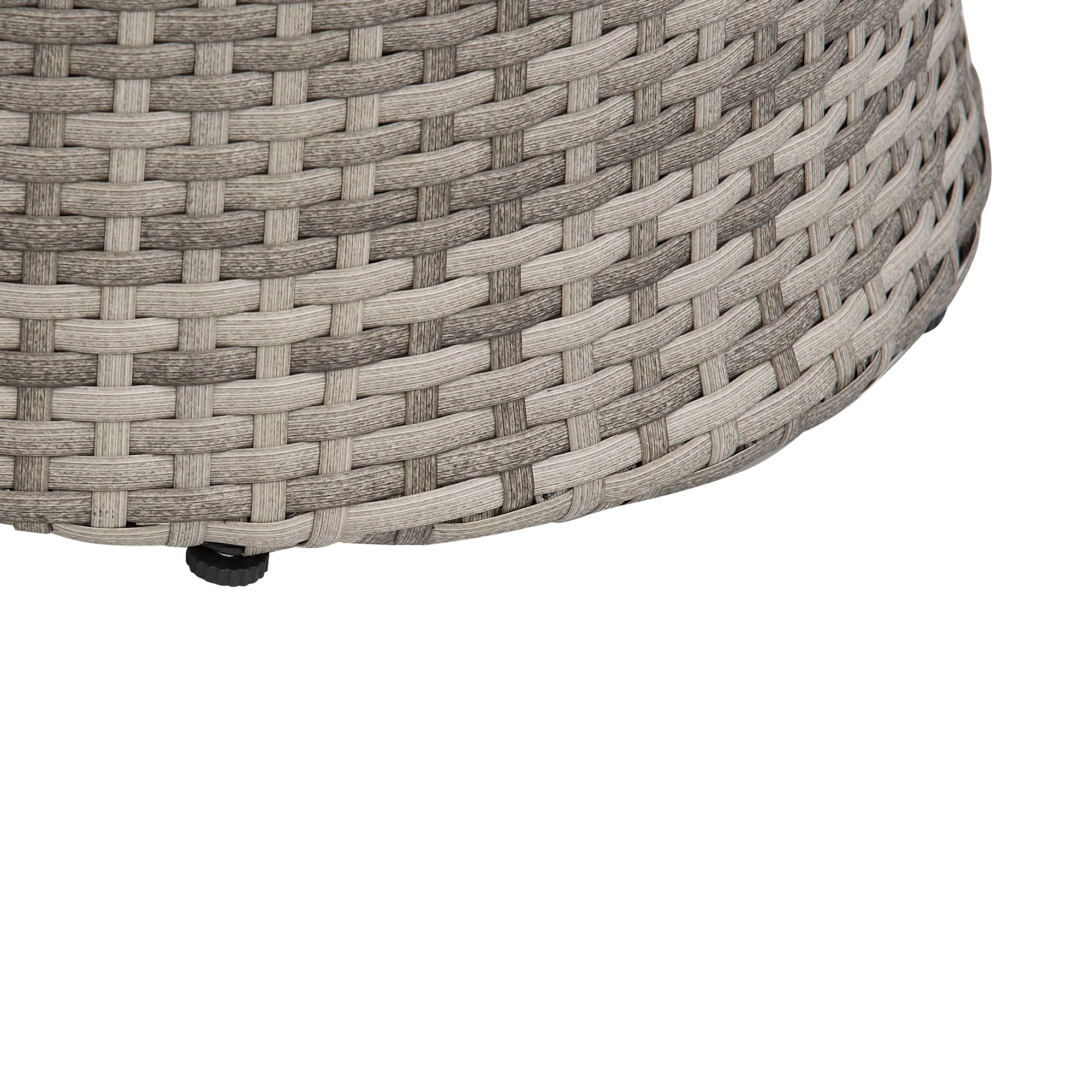 beliani-capri-bistro-set-grau-polyrattan-glastisch image 8
