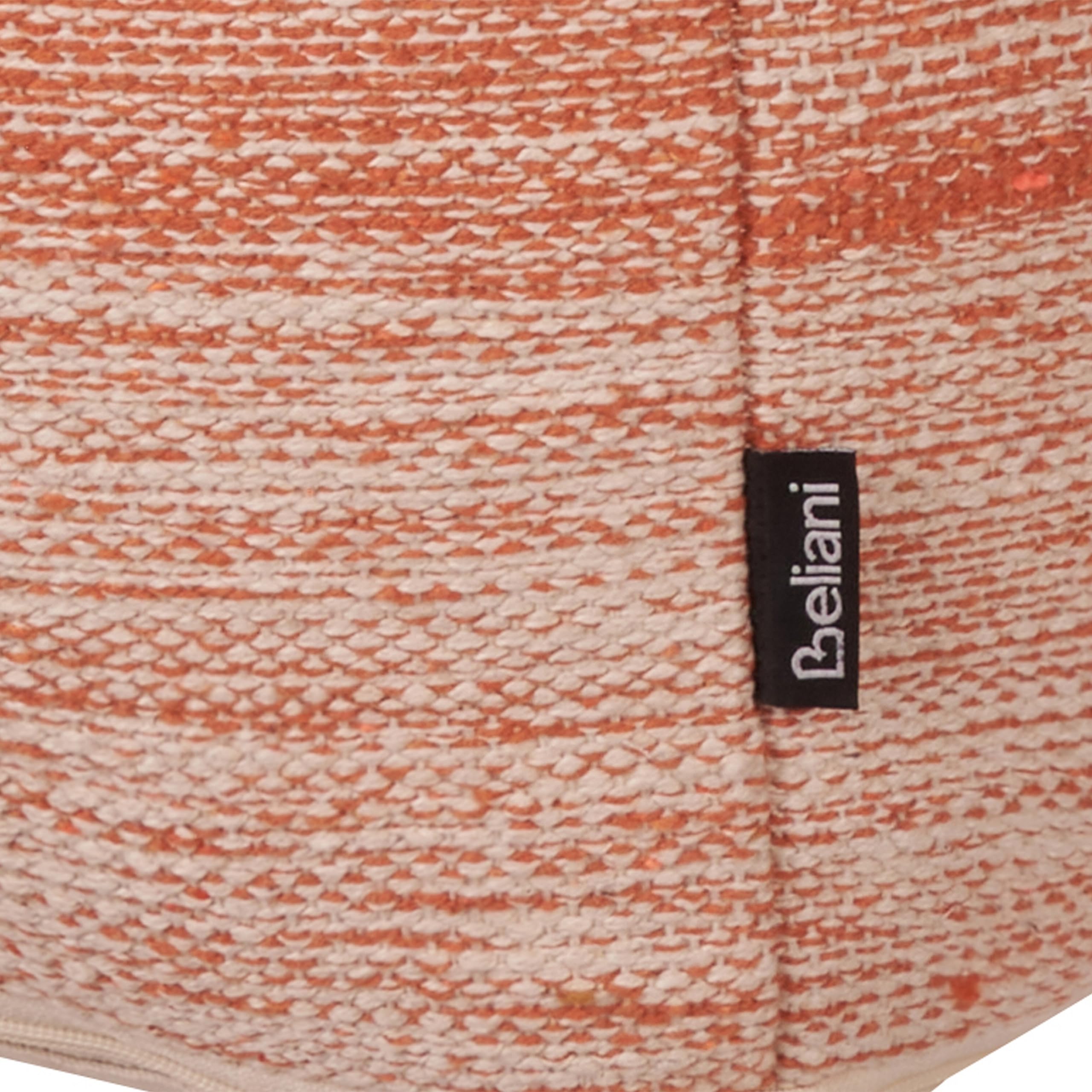 beliani-hirri-sitzpouf-40x40-orange-baumwolle-gestreift image 5