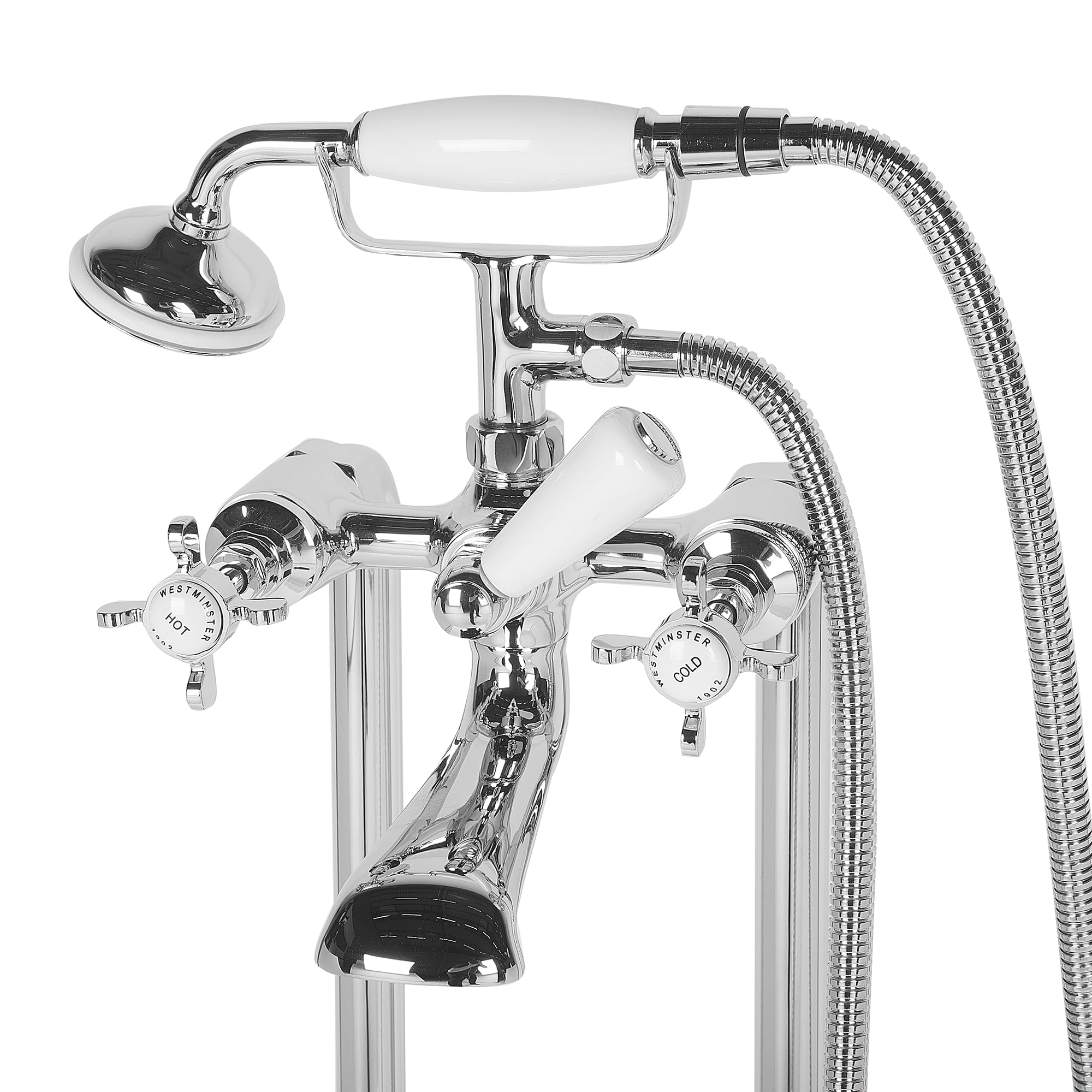 beliani-hebbe-badewannenarmatur-freistehend-silber-retro image 4