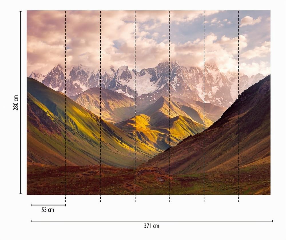 a-s-cr-ation-the-wall-fototapete-berge-gr-n-371x280cm image 2