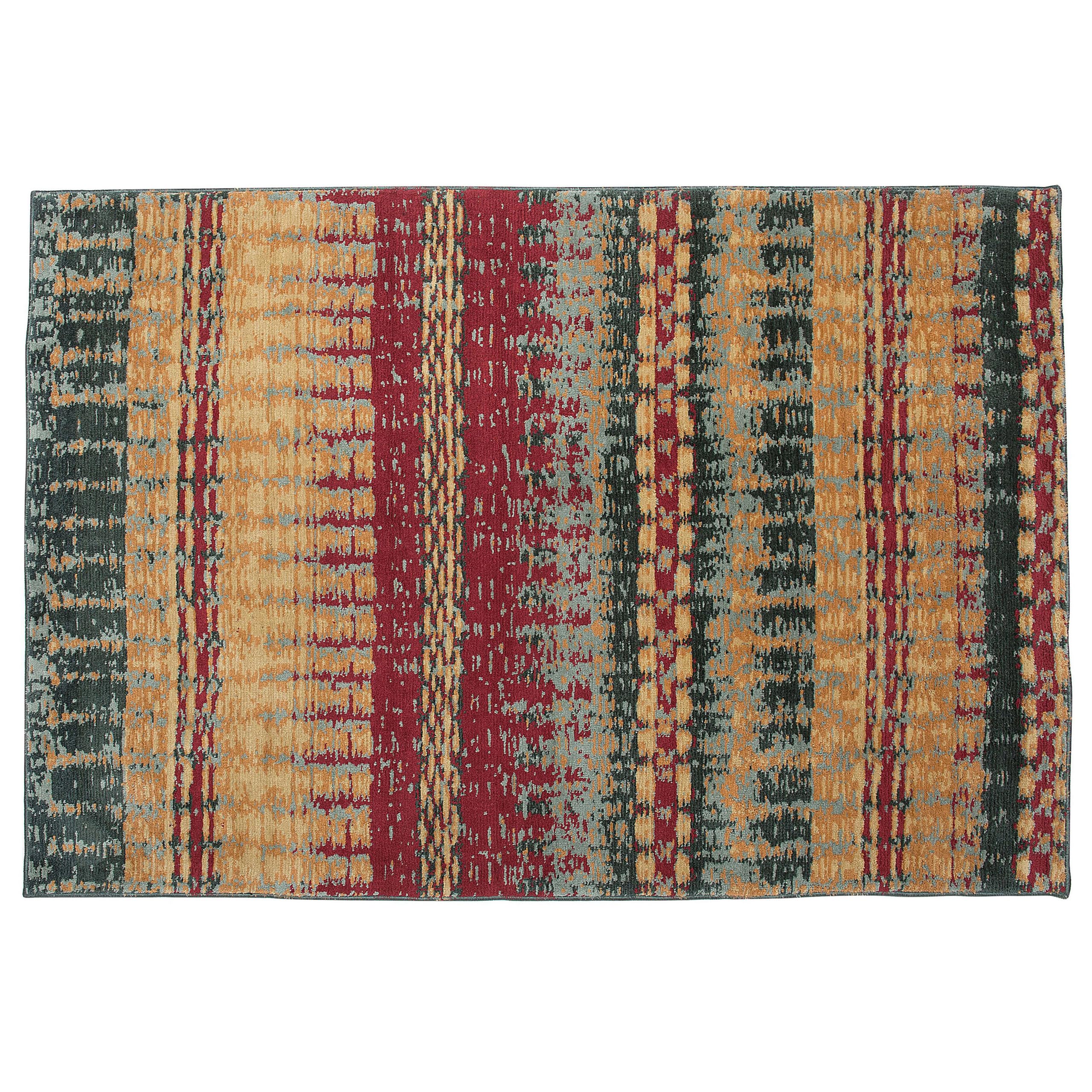 beliani-mirmaris-retro-teppich-140x200-bunte-streifen-polyester image 4